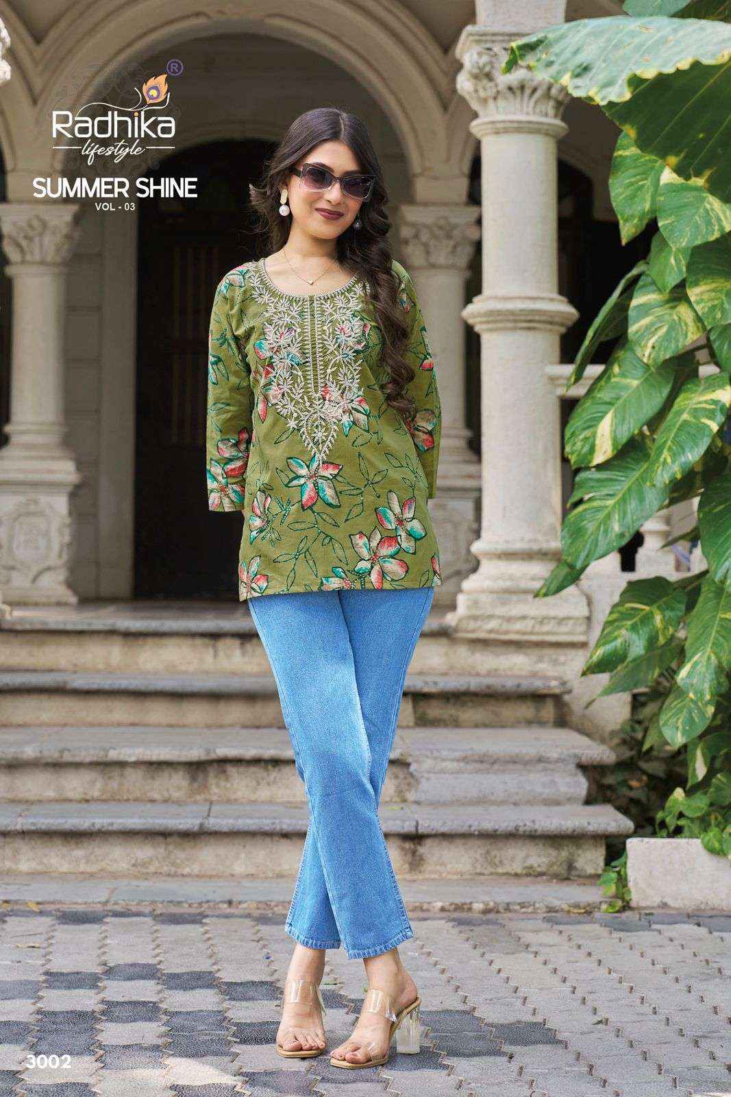 Radhika Lifestyle Summer Shine Vol 3 Weastern Cotton Top 8 pcs Catalogue