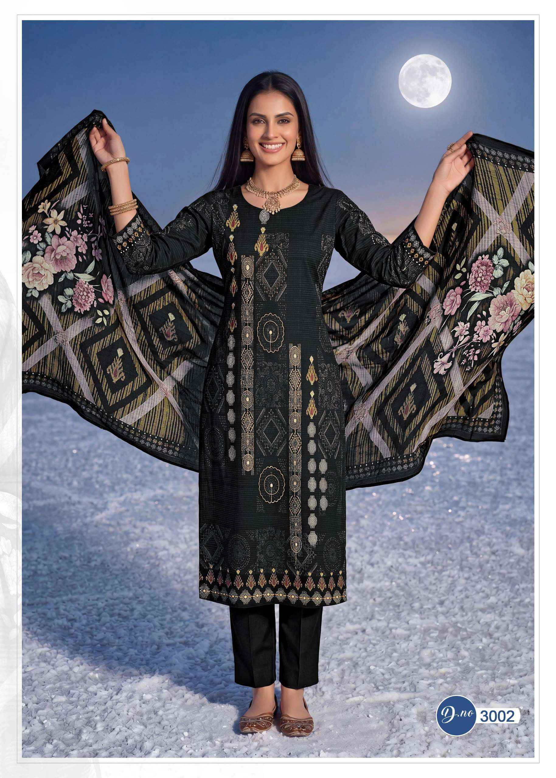 Rahi Fab Rising Gold Vol 3 Cotton Dress Material 8 pcs Catalogue