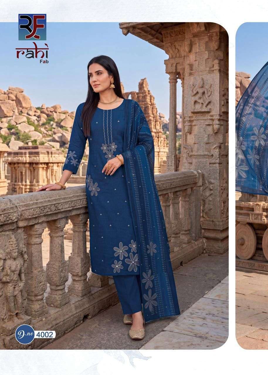 Rahi Fab Rising Silver Vol 4 Cotton Dress Material 8 pcs Catalogue
