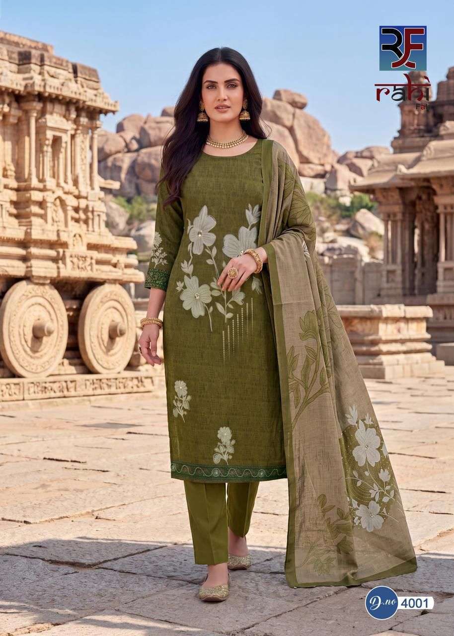 Rahi Fab Rising Silver Vol 4 Cotton Dress Material 8 pcs Catalogue
