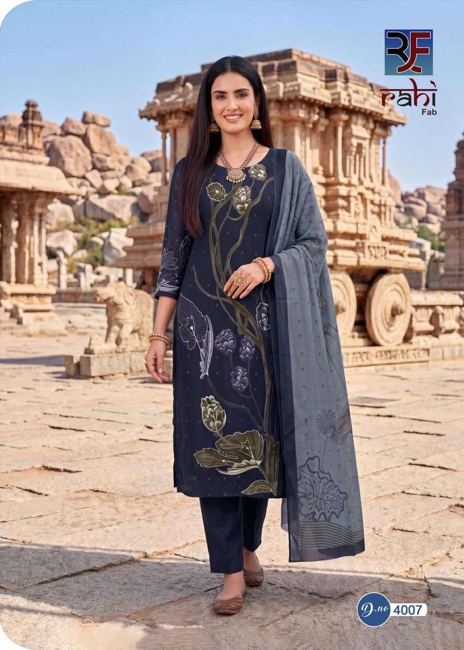 Rahi Fab Rising Silver Vol 4 Cotton Dress Material 8 pcs Catalogue