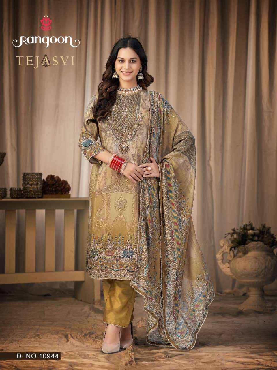 Rangoon Tejasvi Readymade Muslin Dress 4 pcs Catalogue