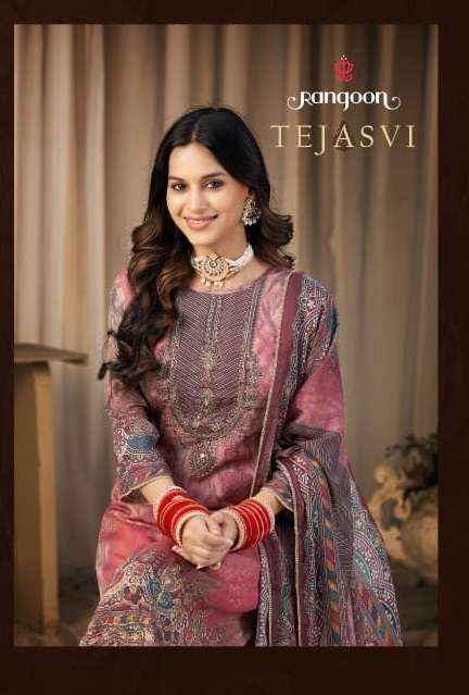 Rangoon Tejasvi Readymade Muslin Dress 4 pcs Catalogue