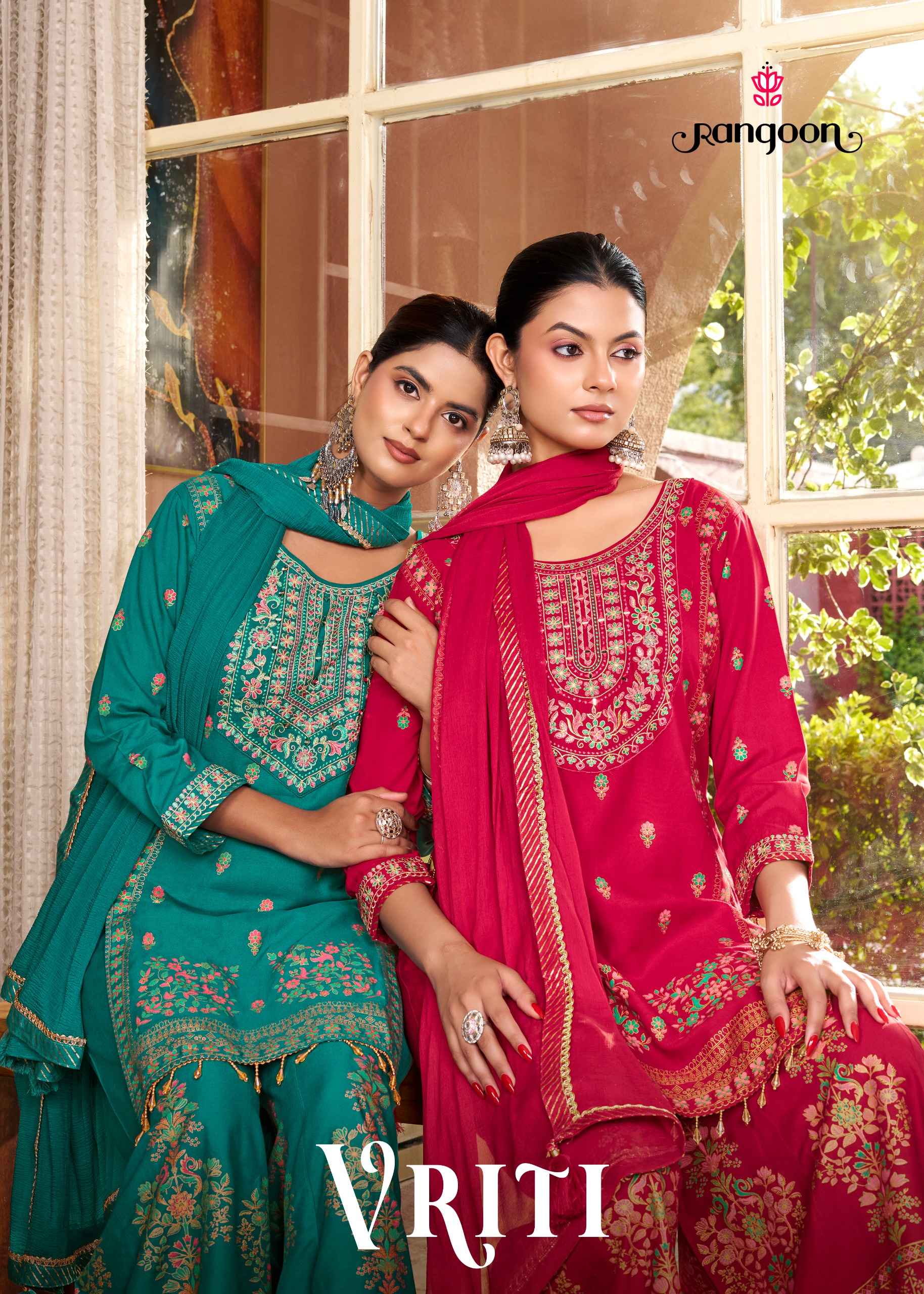Rangoon Vriti Readymade Rayon Dress 4 pcs Catalogue