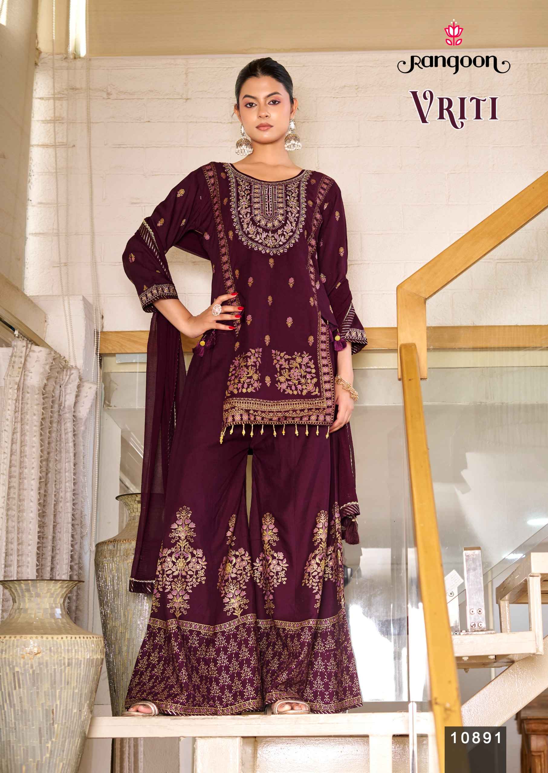 Rangoon Vriti Readymade Rayon Dress 4 pcs Catalogue