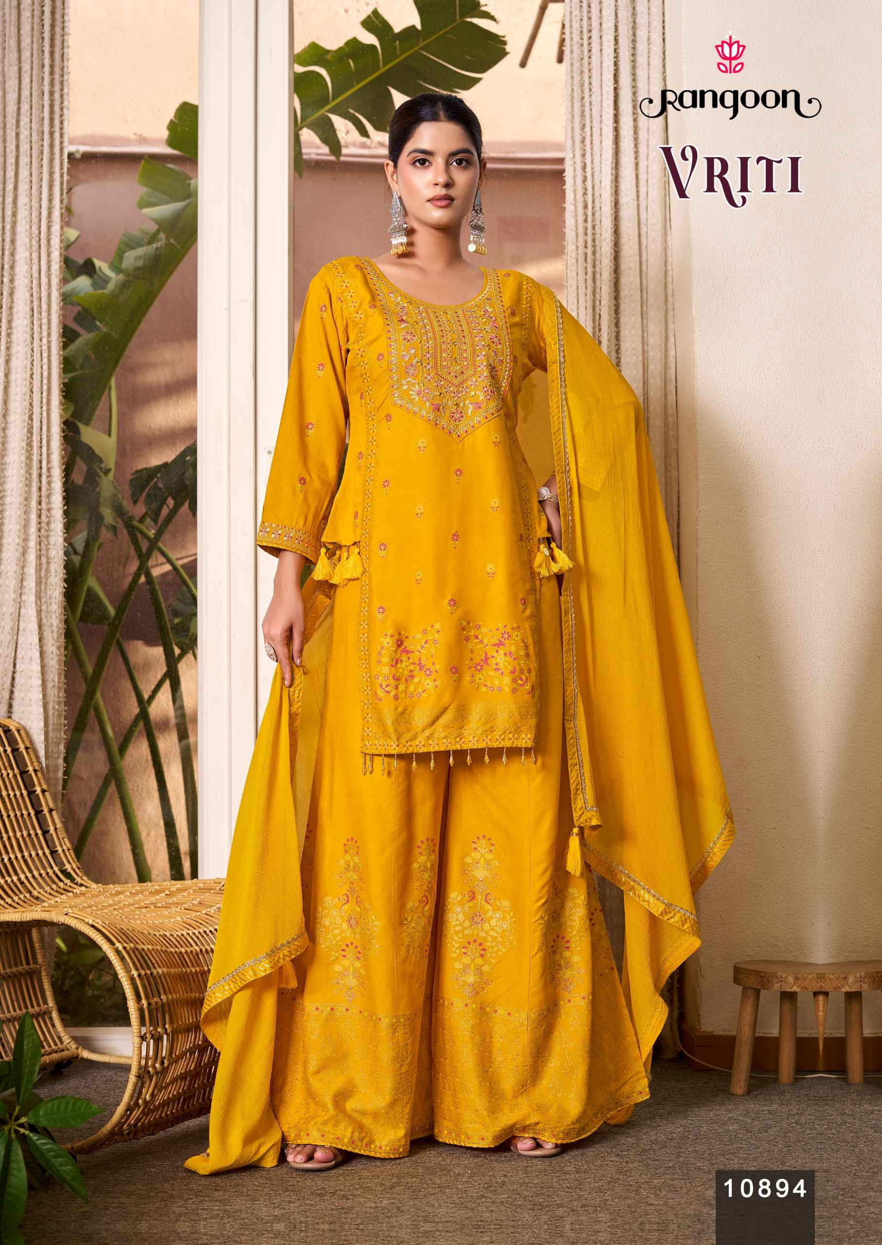 Rangoon Vriti Readymade Rayon Dress 4 pcs Catalogue