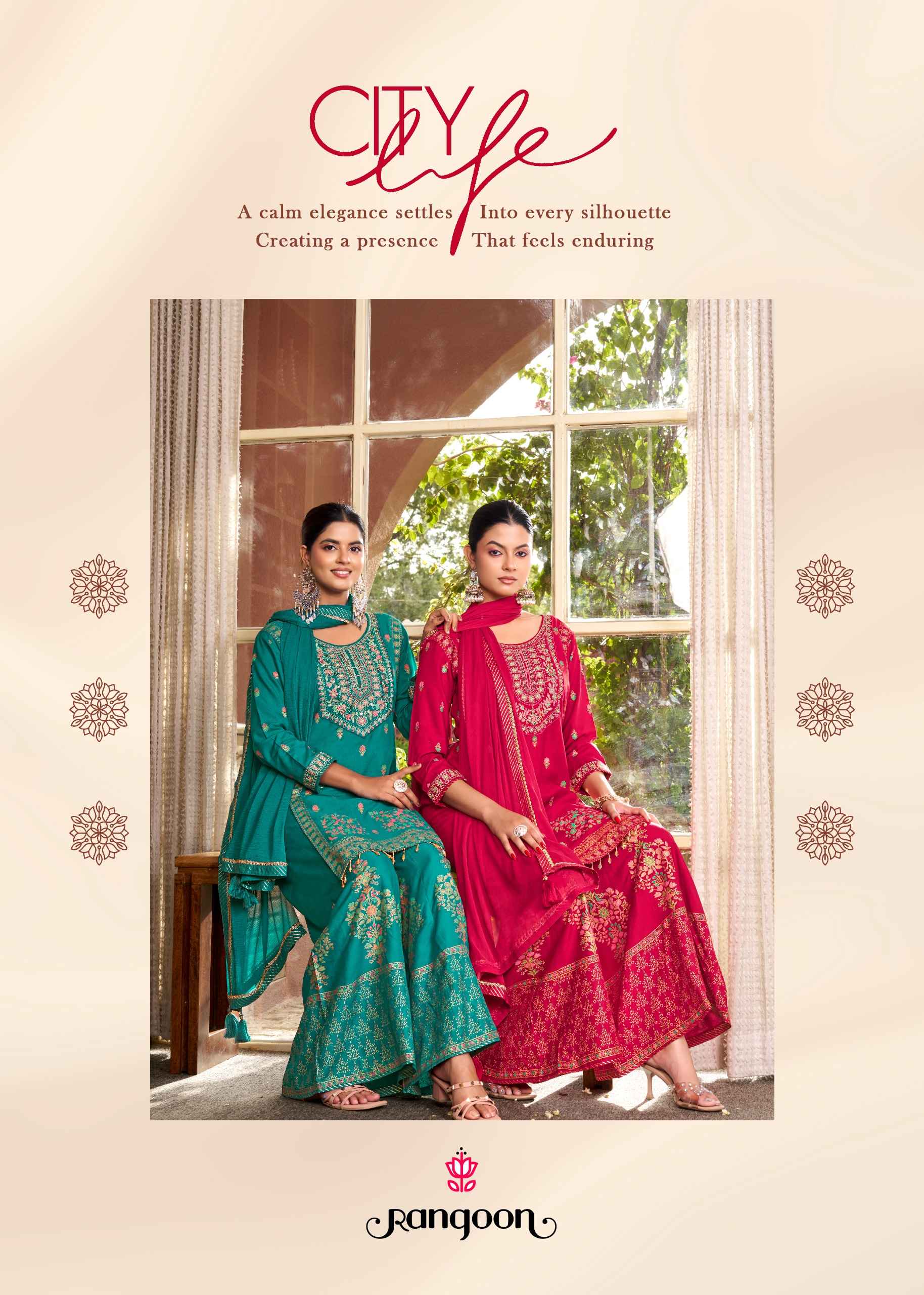 Rangoon Vriti Readymade Rayon Dress 4 pcs Catalogue