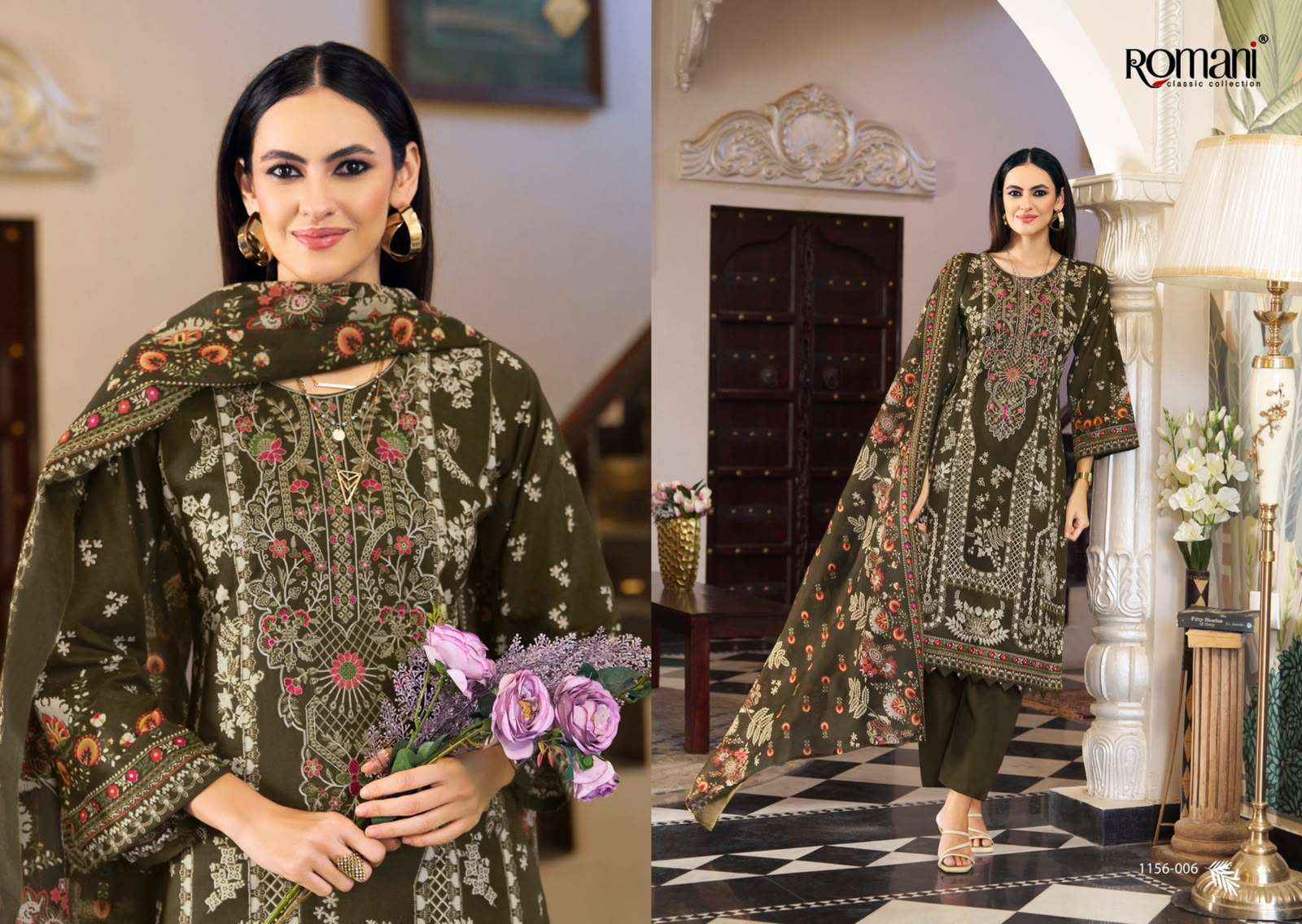 Romani Aarzu Vol 35 Cotton Dress Material 8 pcs Catalogue