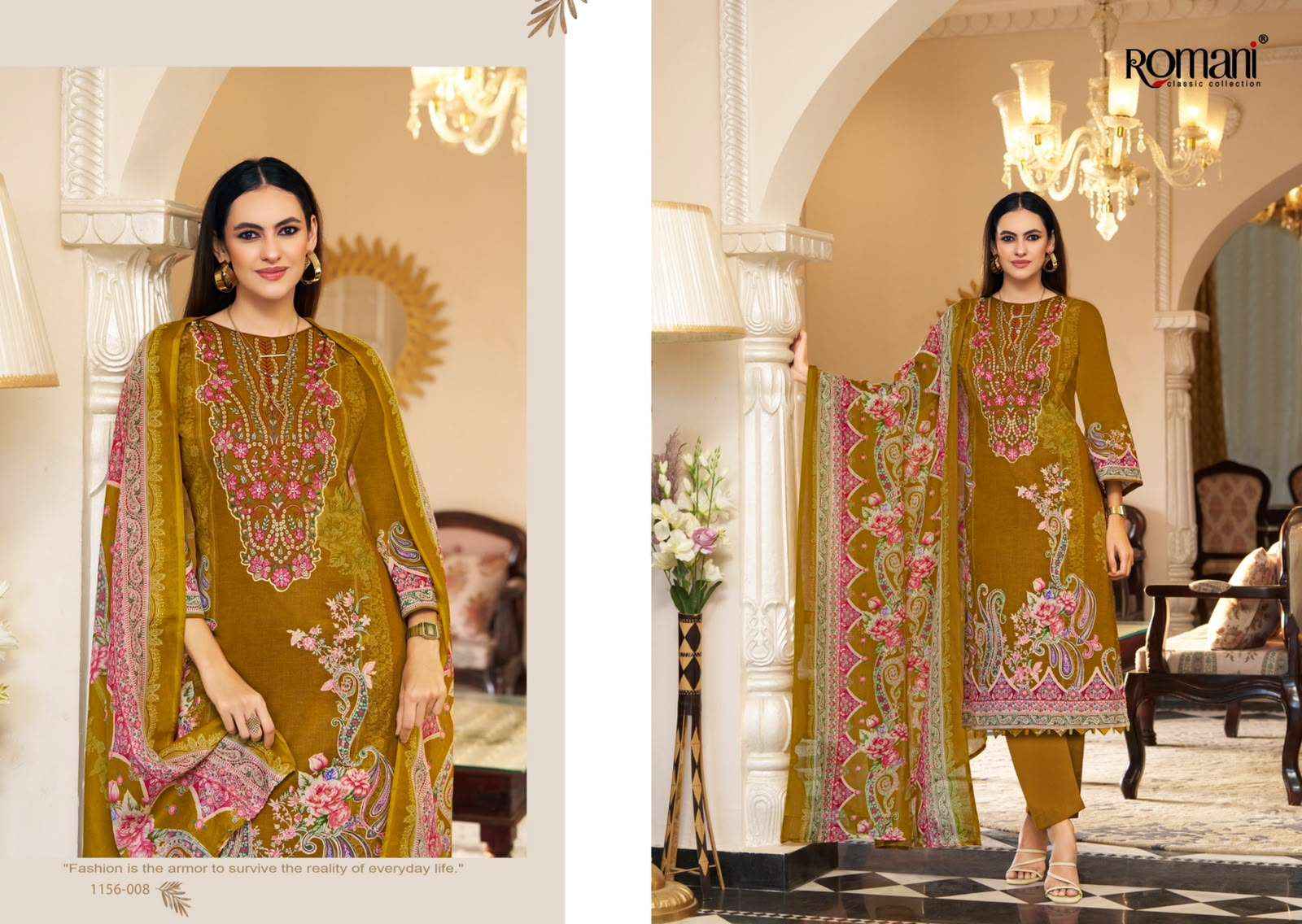 Romani Aarzu Vol 35 Cotton Dress Material 8 pcs Catalogue