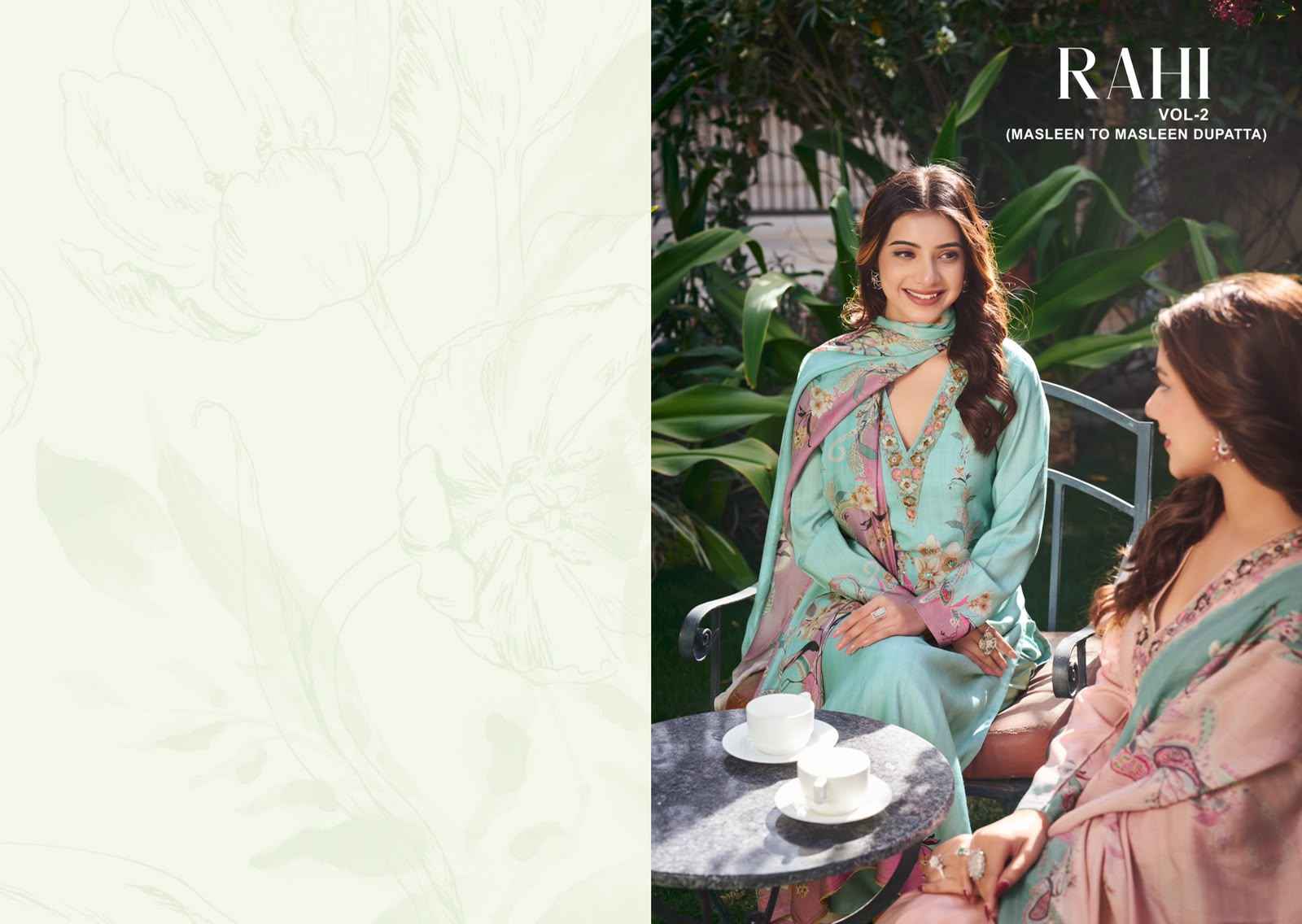 Rupali Fashion Raahi Vol 2 Musline Dress Material 4 pcs Catalogue
