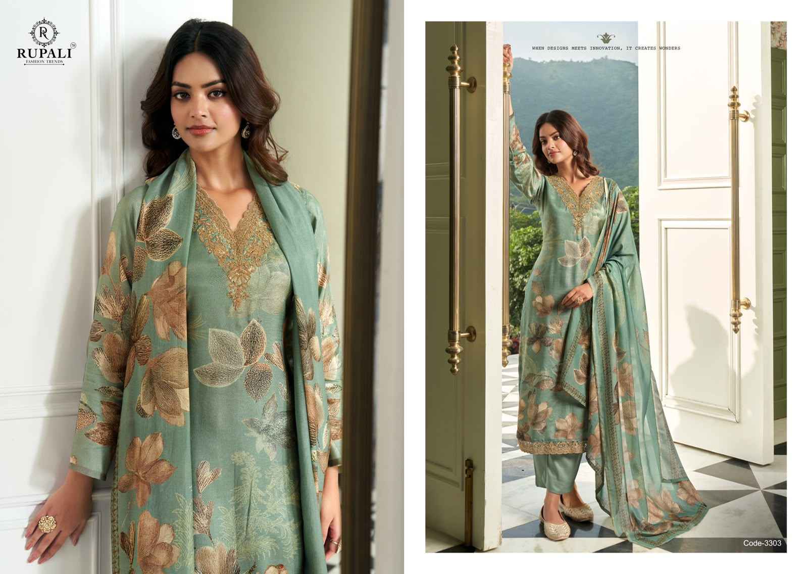 Rupali Fashion Rakshita Viscouse Musline Dress Material 4 pcs Catalogue