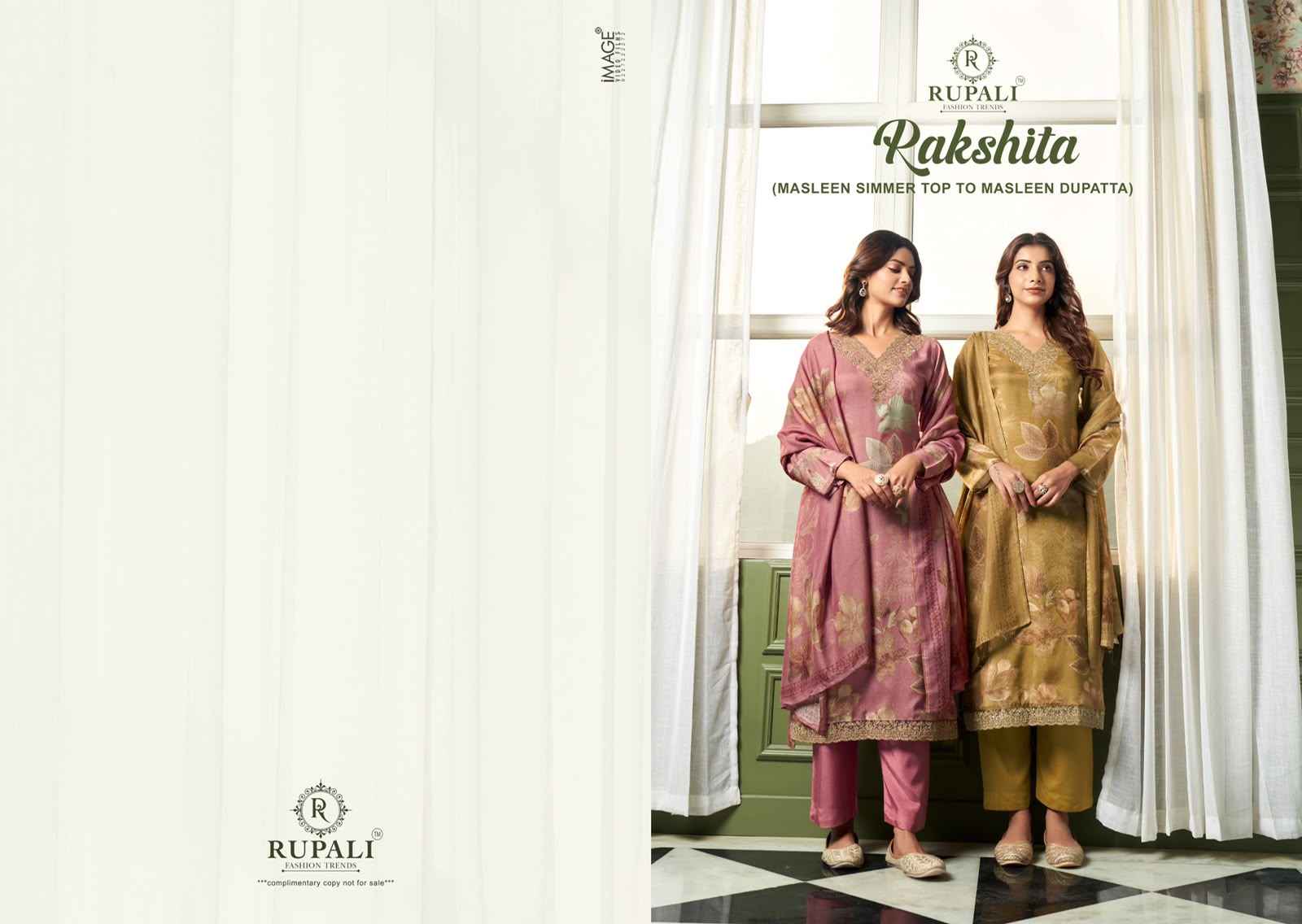 Rupali Fashion Rakshita Viscouse Musline Dress Material 4 pcs Catalogue