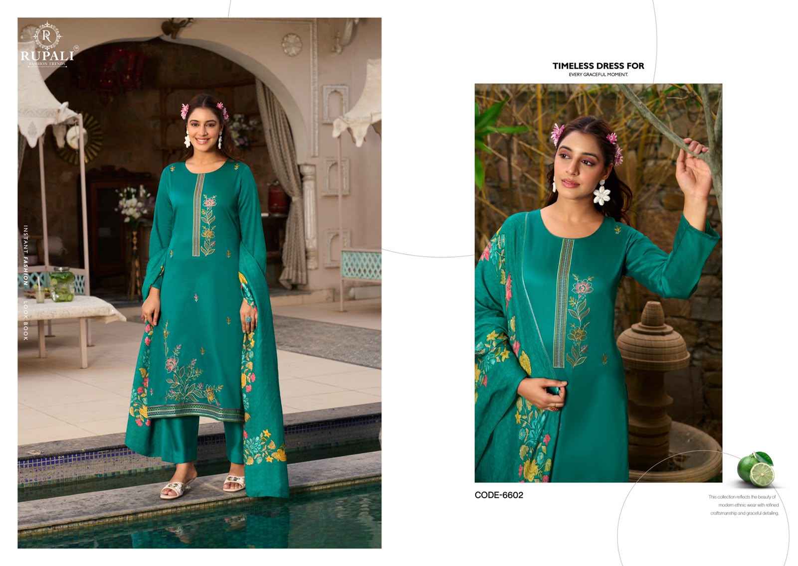 Rupali Fashion Riyasat Jam Satin Dress Material 4 pcs Catalogue