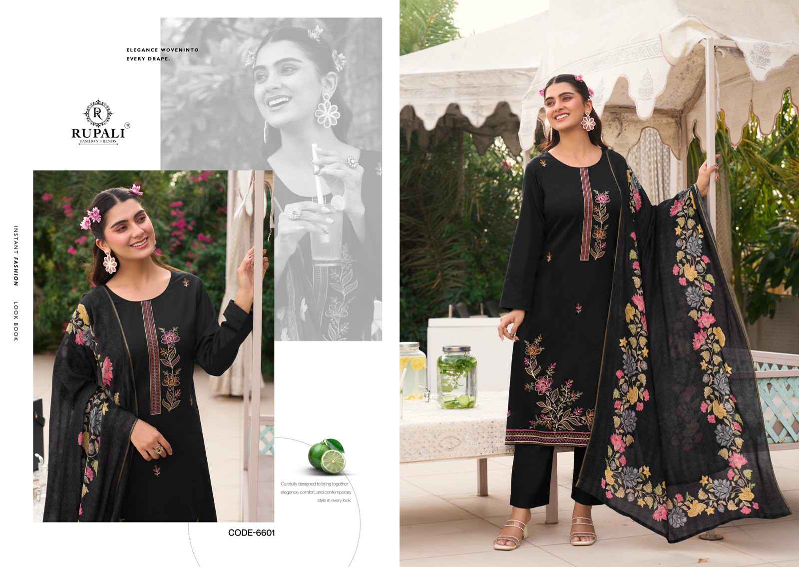 Rupali Fashion Riyasat Jam Satin Dress Material 4 pcs Catalogue