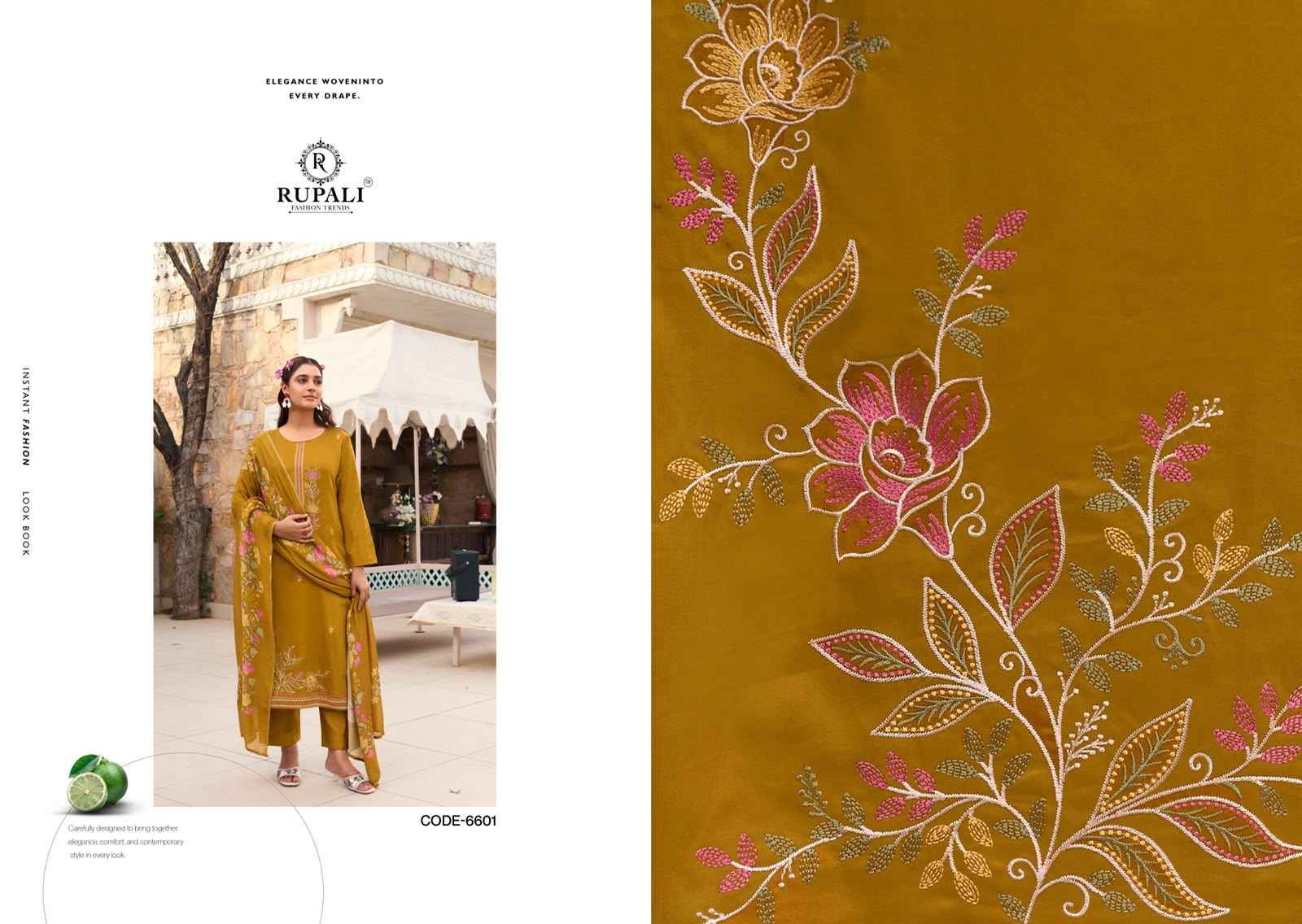Rupali Fashion Riyasat Jam Satin Dress Material 4 pcs Catalogue