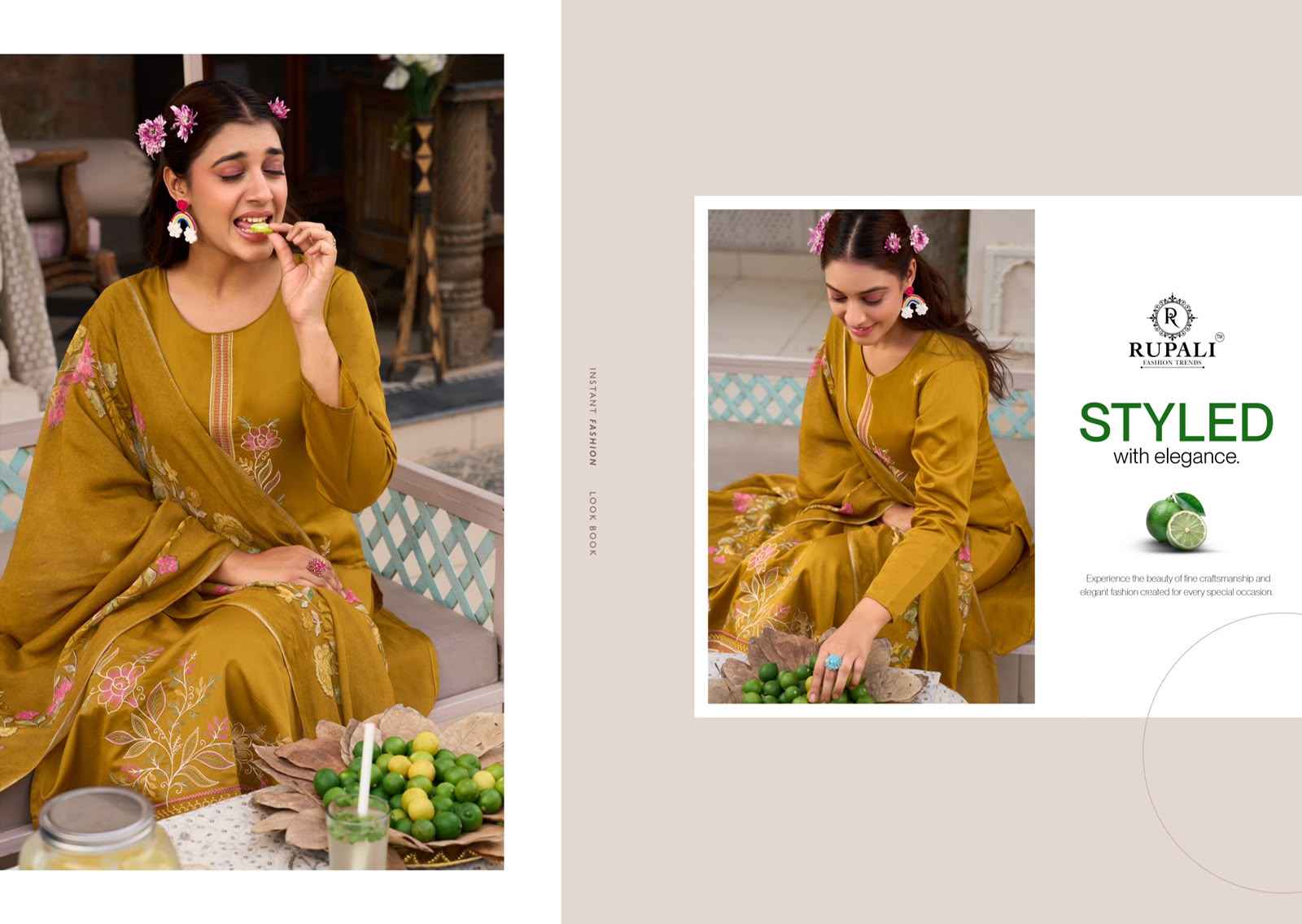 Rupali Fashion Riyasat Jam Satin Dress Material 4 pcs Catalogue