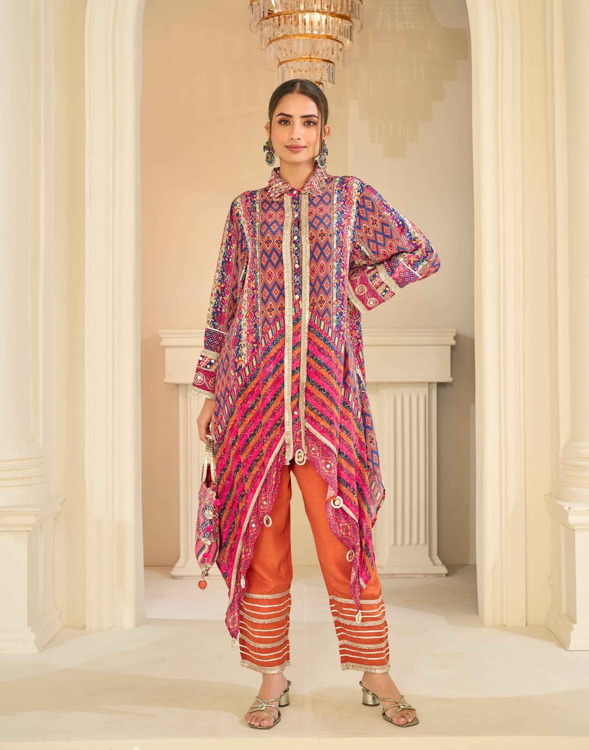 Sayuri Designer Savan Readymade Natural Crep Silk Dress 3 pcs Catalogue