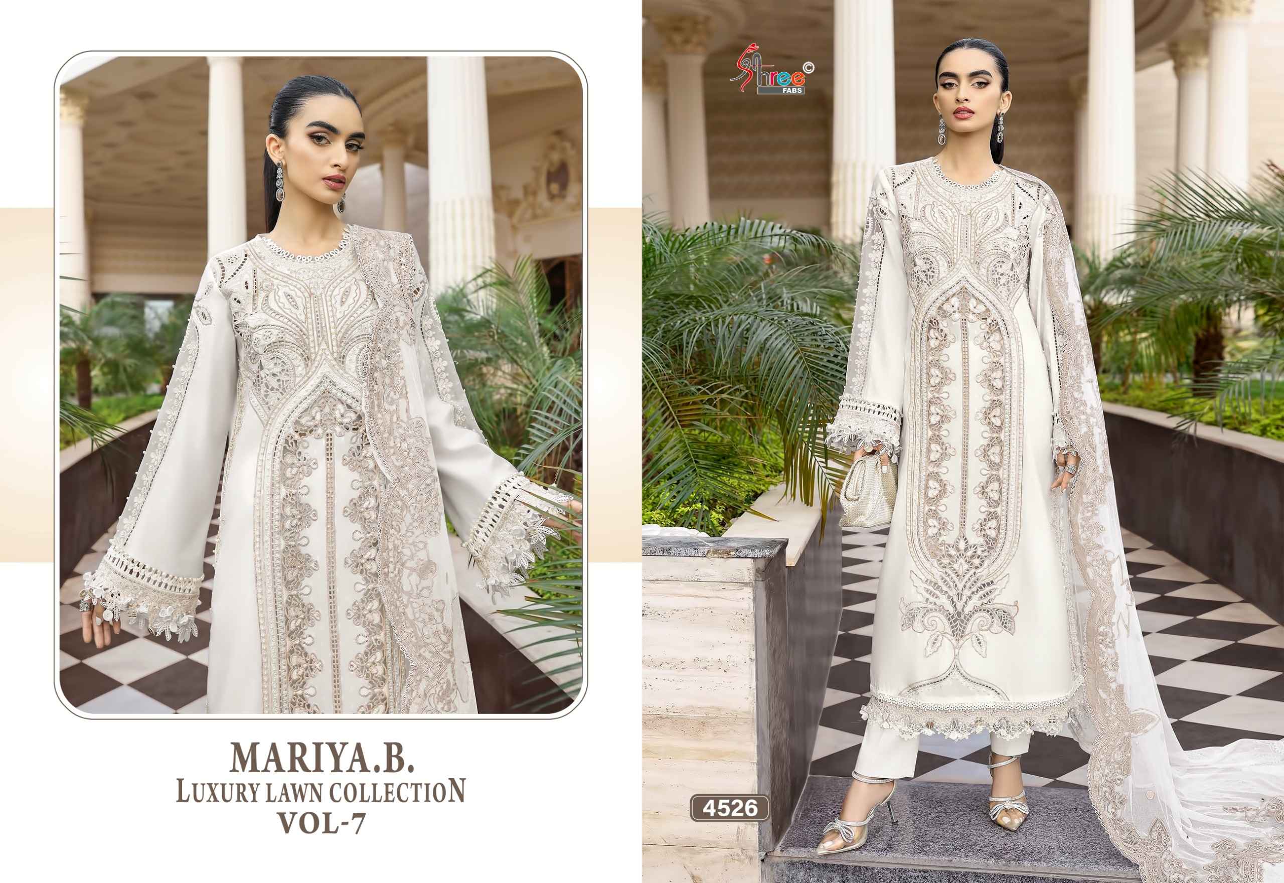 Shree Fabs Mariya B Luxury Lawn Collection Vol 7 Cotton Dress Material 6 pcs Catalogue