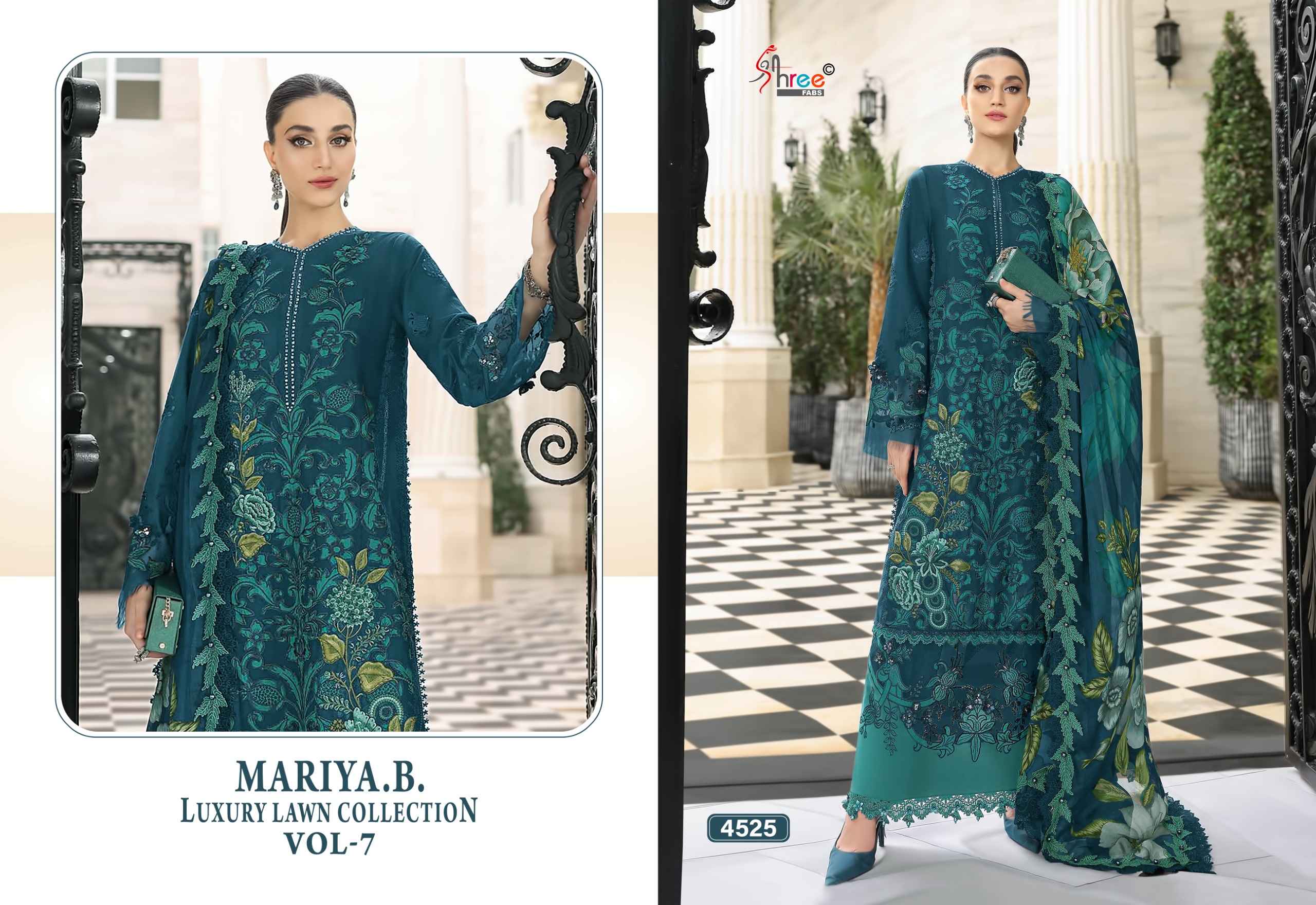 Shree Fabs Mariya B Luxury Lawn Collection Vol 7 Cotton Dress Material 6 pcs Catalogue