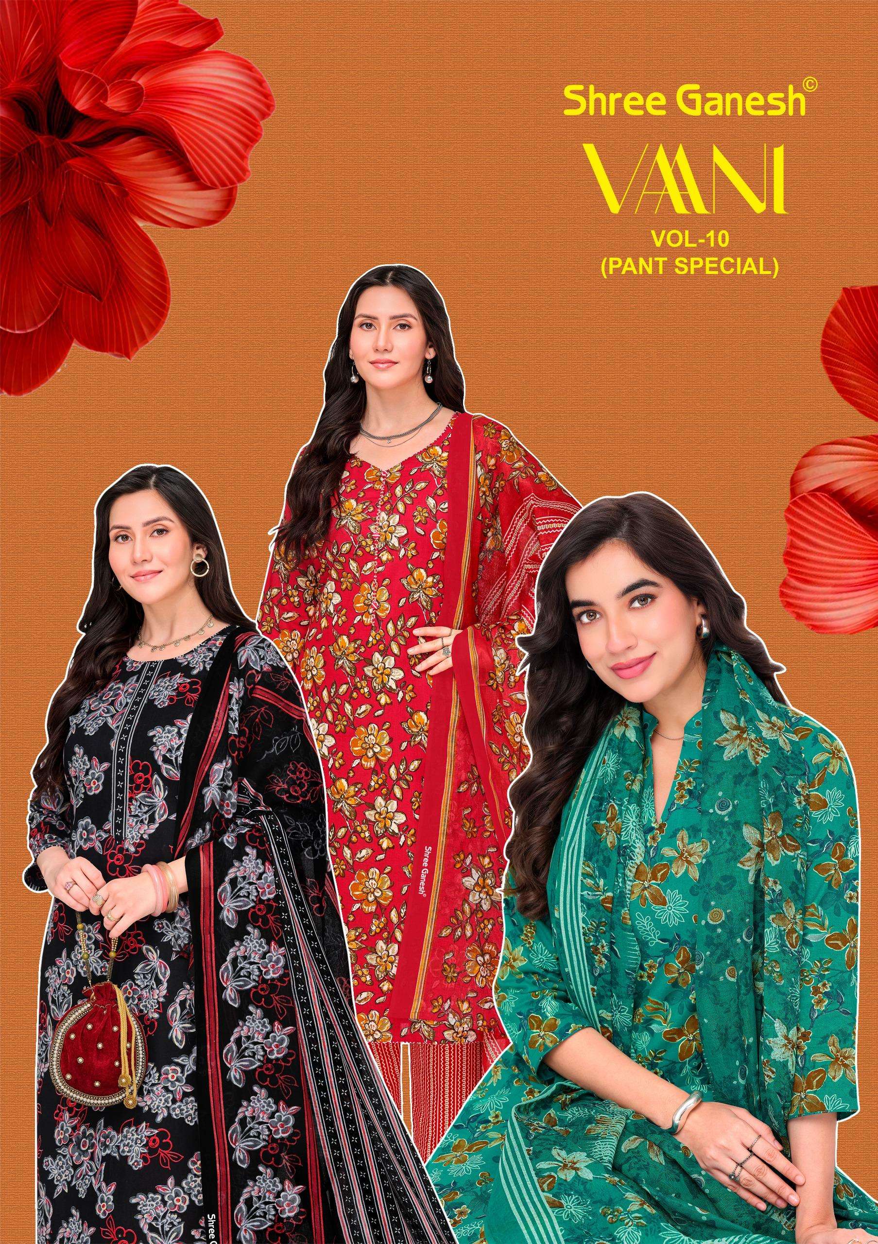 Shree Ganesh Vaani Vol 10 Cotton Dress Materal 36 pcs Catalogue