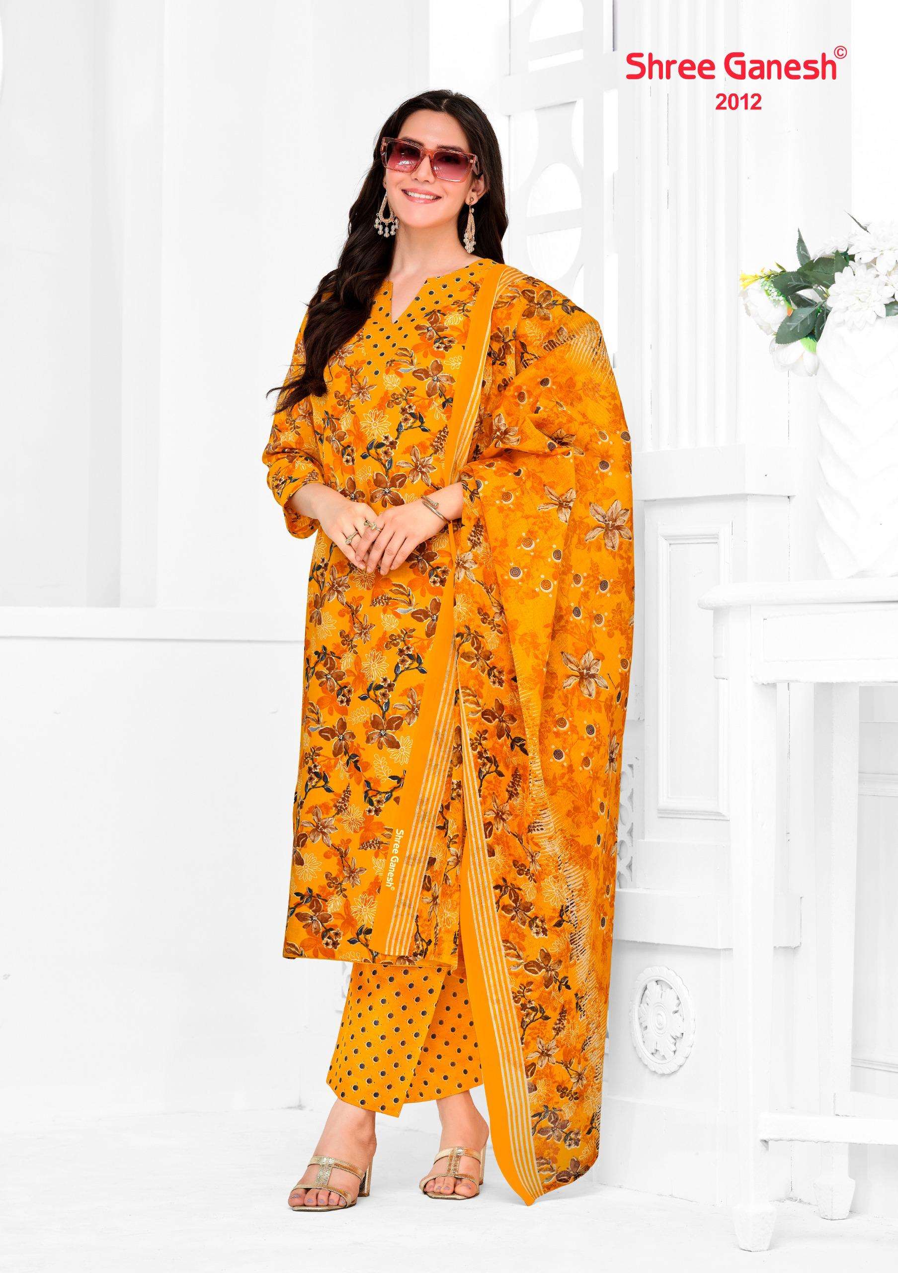Shree Ganesh Vaani Vol 10 Cotton Dress Materal 36 pcs Catalogue