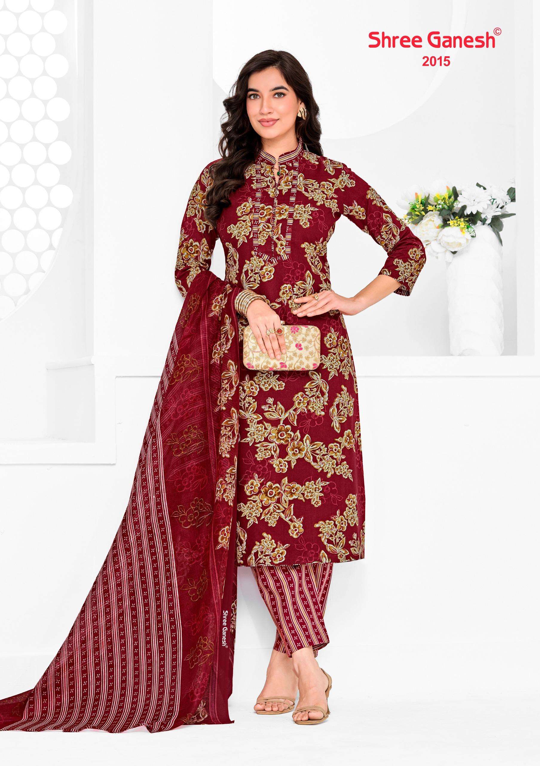 Shree Ganesh Vaani Vol 10 Cotton Dress Materal 36 pcs Catalogue