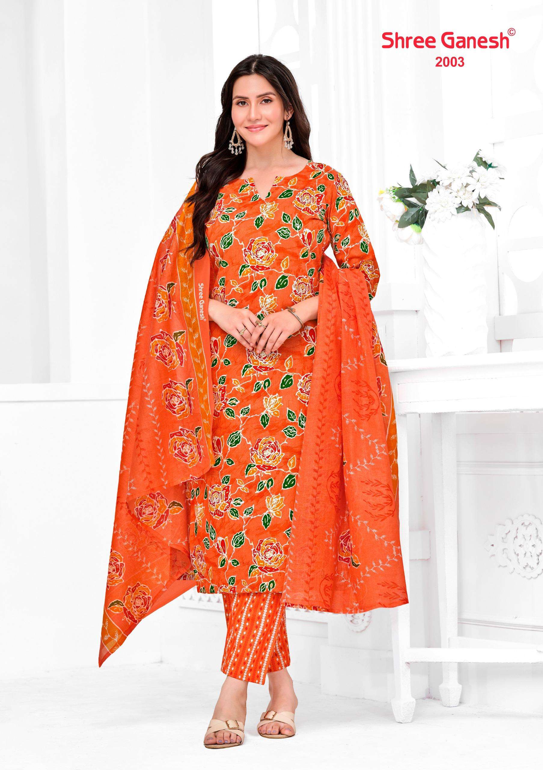 Shree Ganesh Vaani Vol 10 Cotton Dress Materal 36 pcs Catalogue