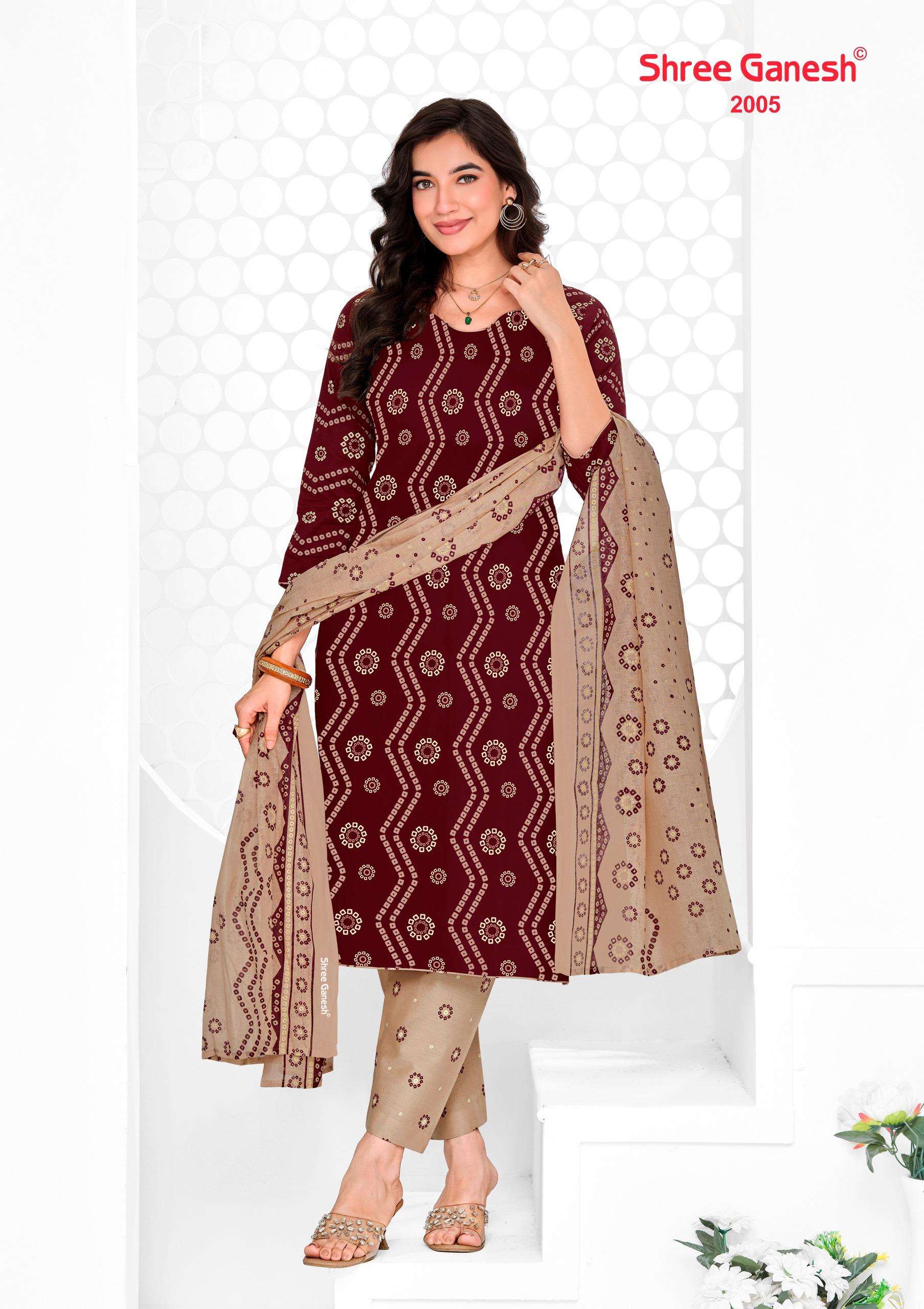 Shree Ganesh Vaani Vol 10 Cotton Dress Materal 36 pcs Catalogue