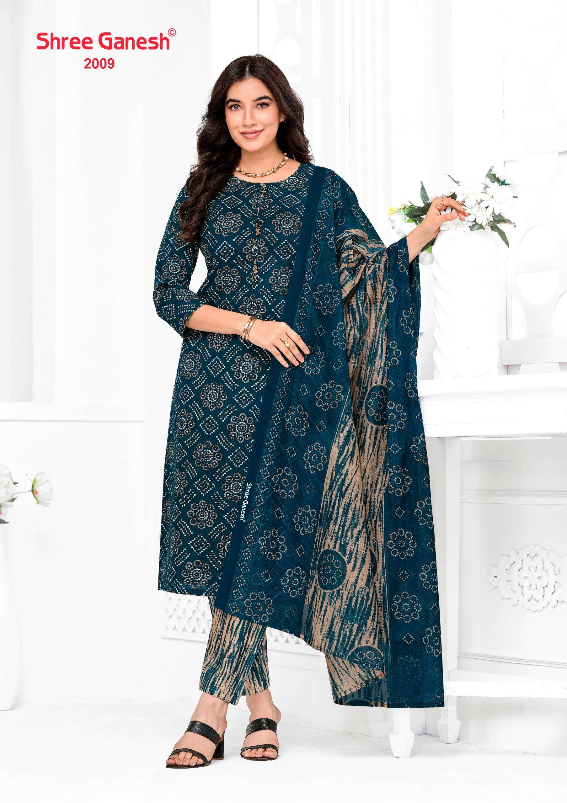 Shree Ganesh Vaani Vol 10 Cotton Dress Materal 36 pcs Catalogue