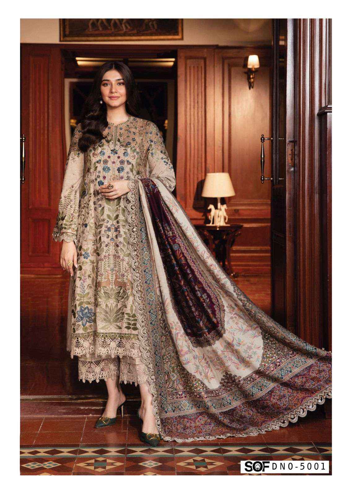 Shree Om Fab Asim Jofa Vol 5 Cotton Dress Material 6 pcs Catalogue