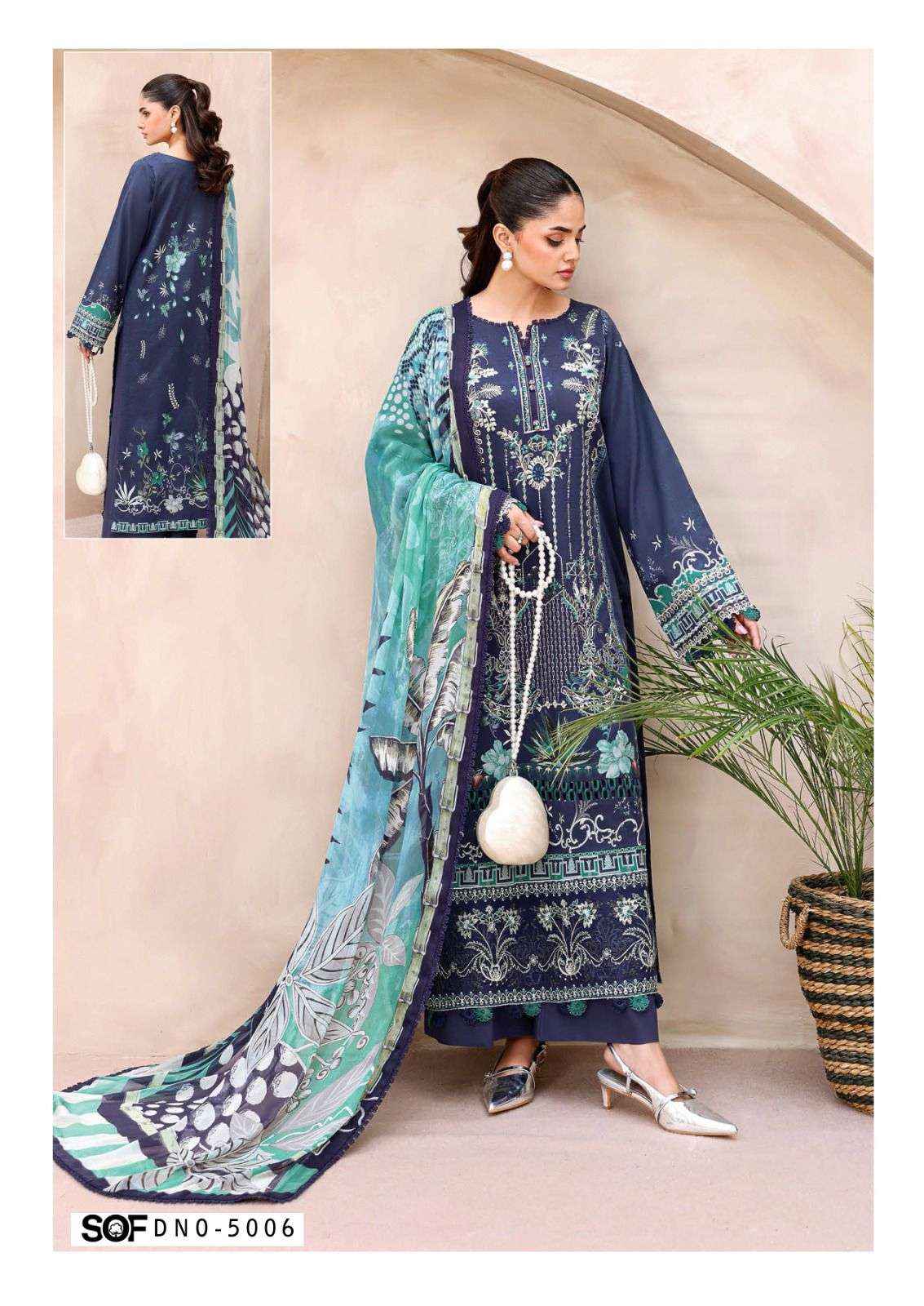 Shree Om Fab Asim Jofa Vol 5 Cotton Dress Material 6 pcs Catalogue