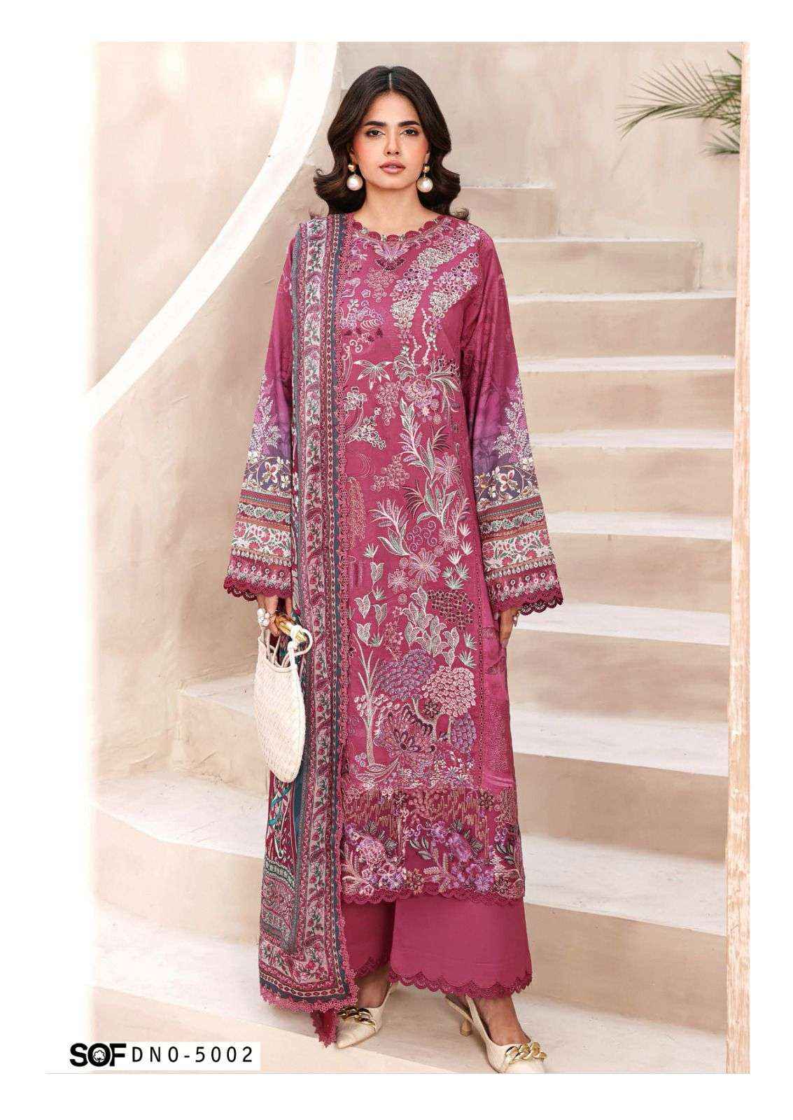 Shree Om Fab Asim Jofa Vol 5 Cotton Dress Material 6 pcs Catalogue
