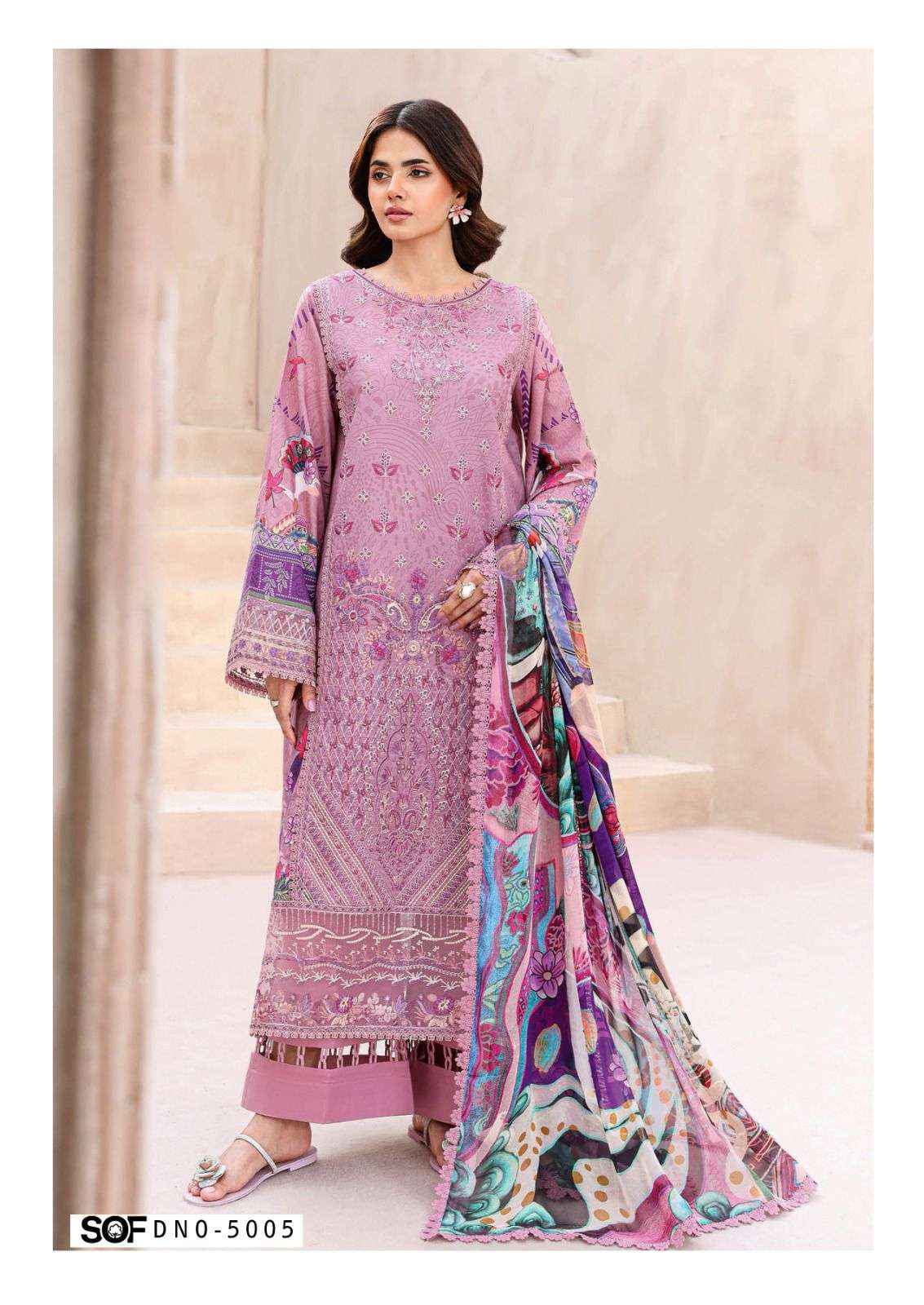 Shree Om Fab Asim Jofa Vol 5 Cotton Dress Material 6 pcs Catalogue