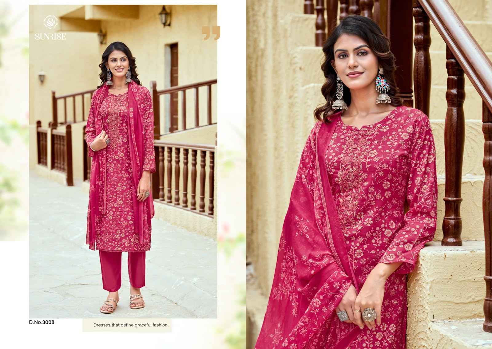 Sunrise Soni Kudi Plus Vol 3 Slub Cotton Dress Material 8 pcs Catalogue