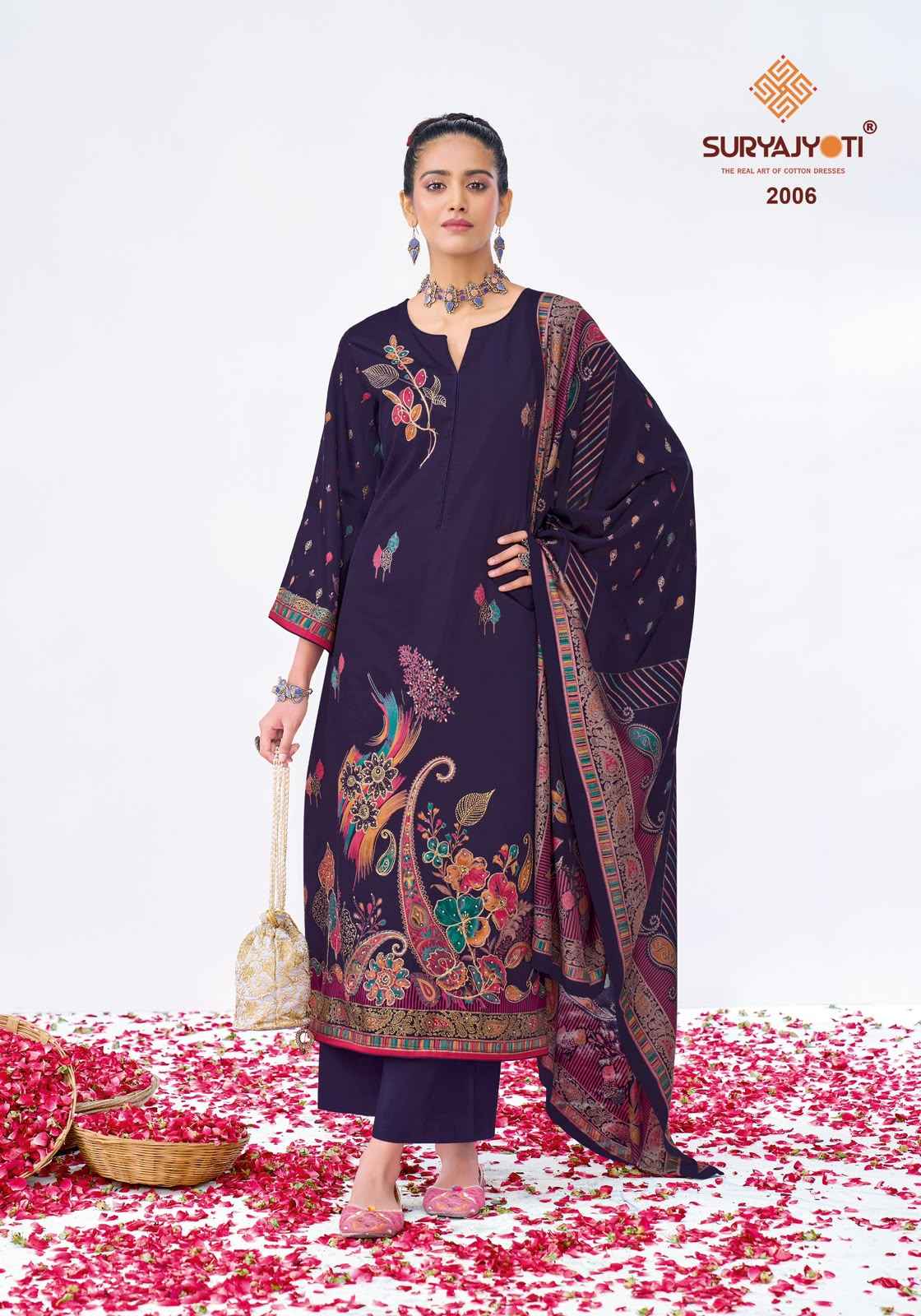 Suryajyoti Kaara Cotton Vol 2 Cotton Dress 6 pcs Catalogue