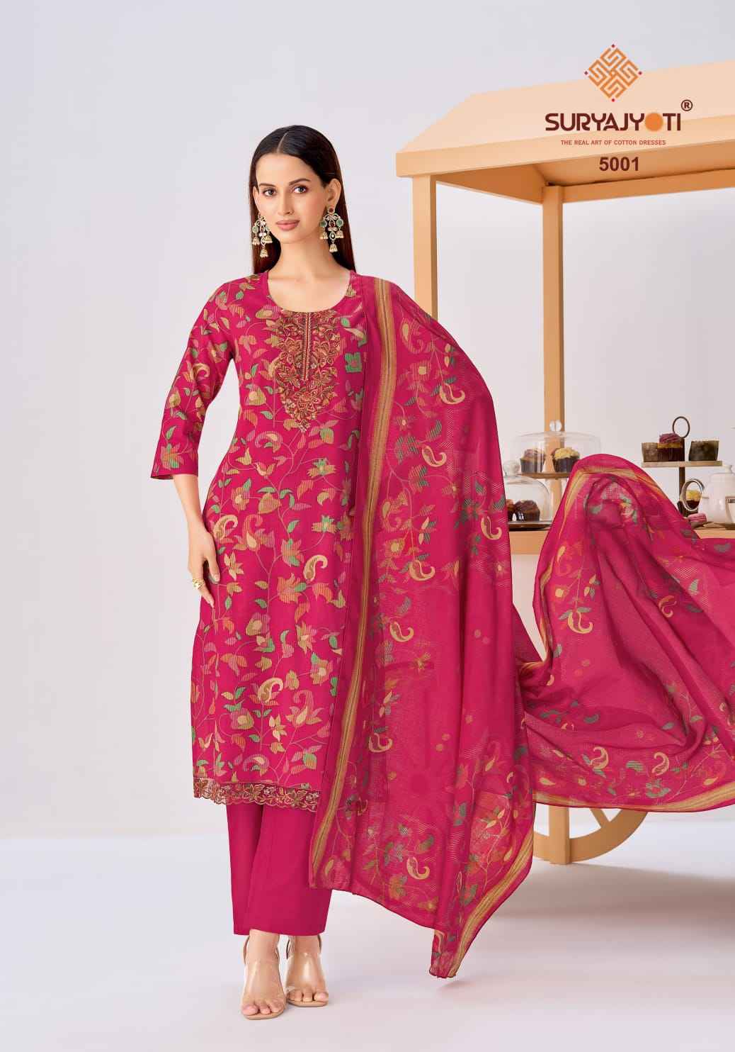 Suryajyoti Kala Vol 5 Readymade Cotton Dress 8 pcs Catalogue