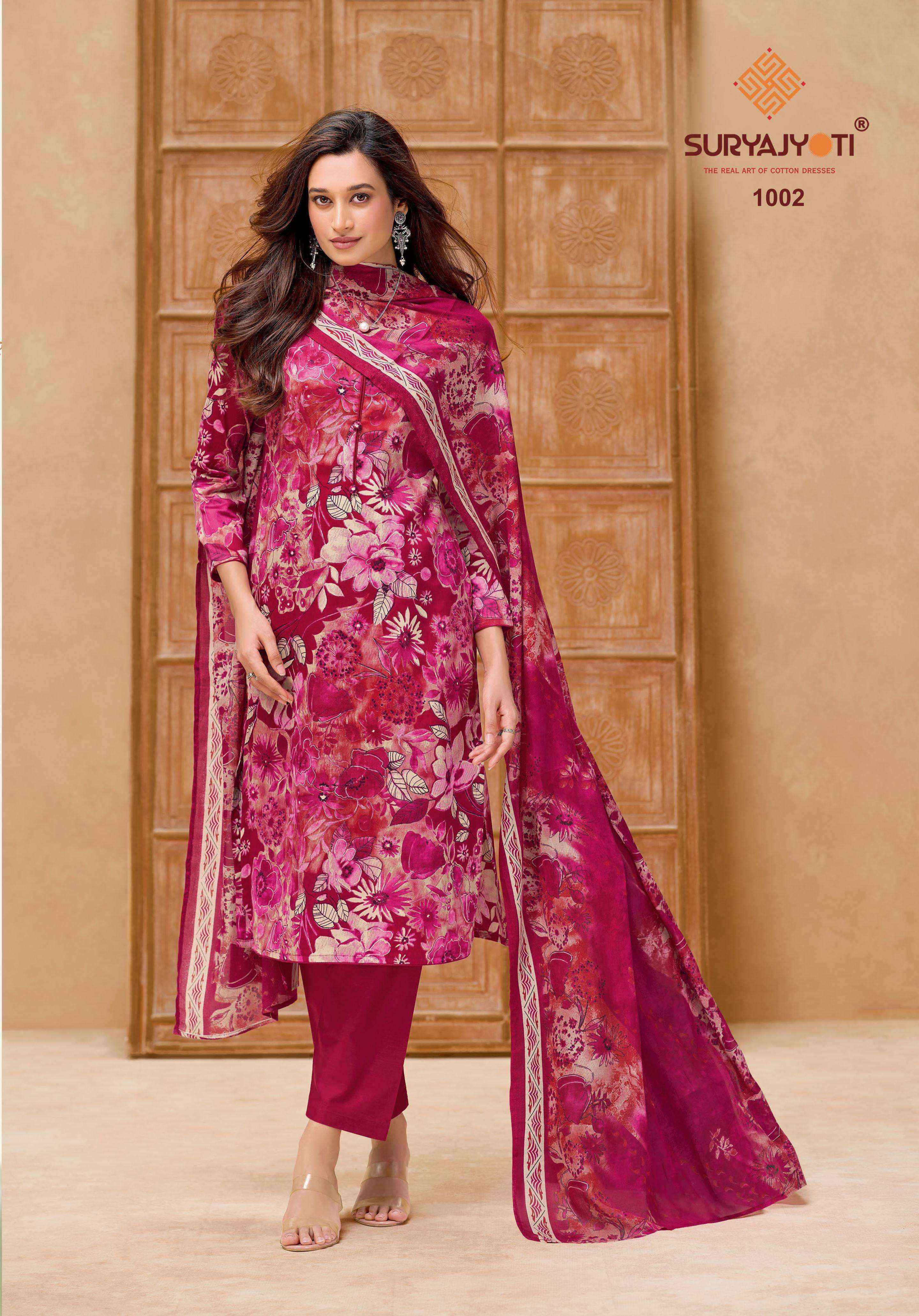 Suryajyoti Nora Vol 1 Jam Satin Dress Material 10 pcs Catalogue