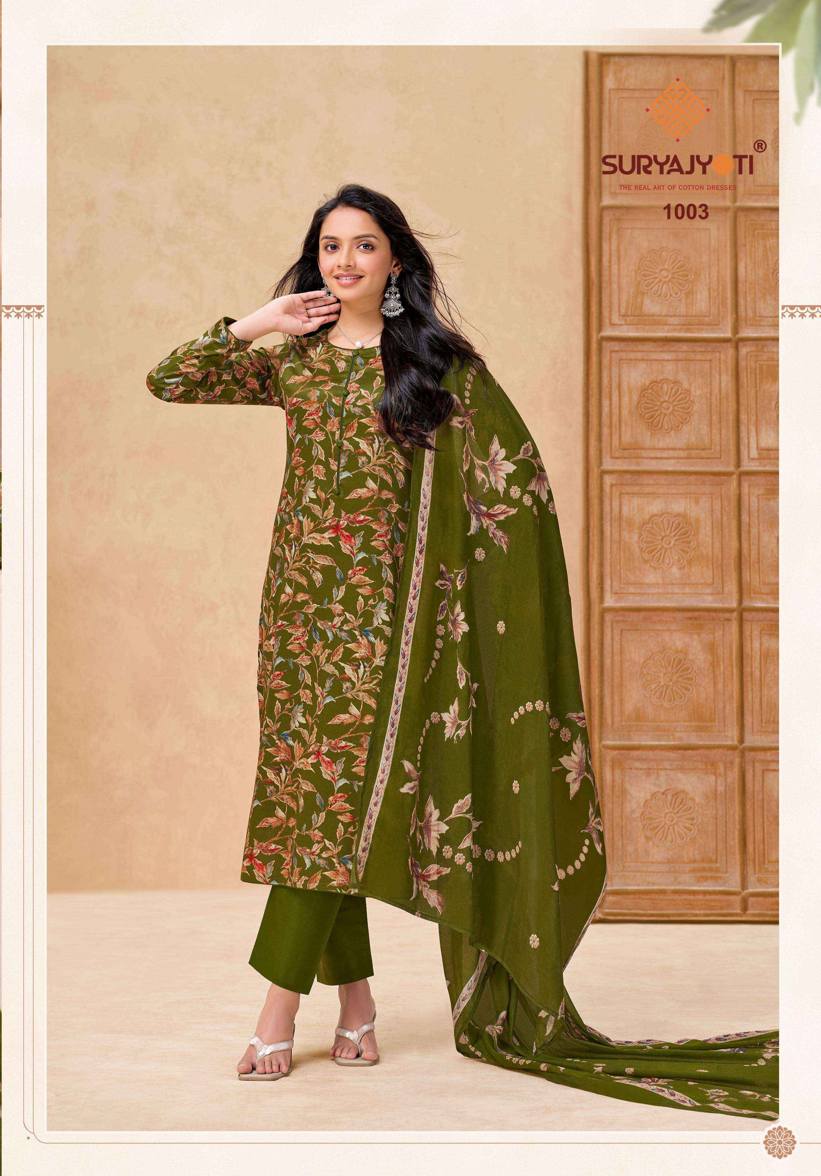 Suryajyoti Nora Vol 1 Jam Satin Dress Material 10 pcs Catalogue