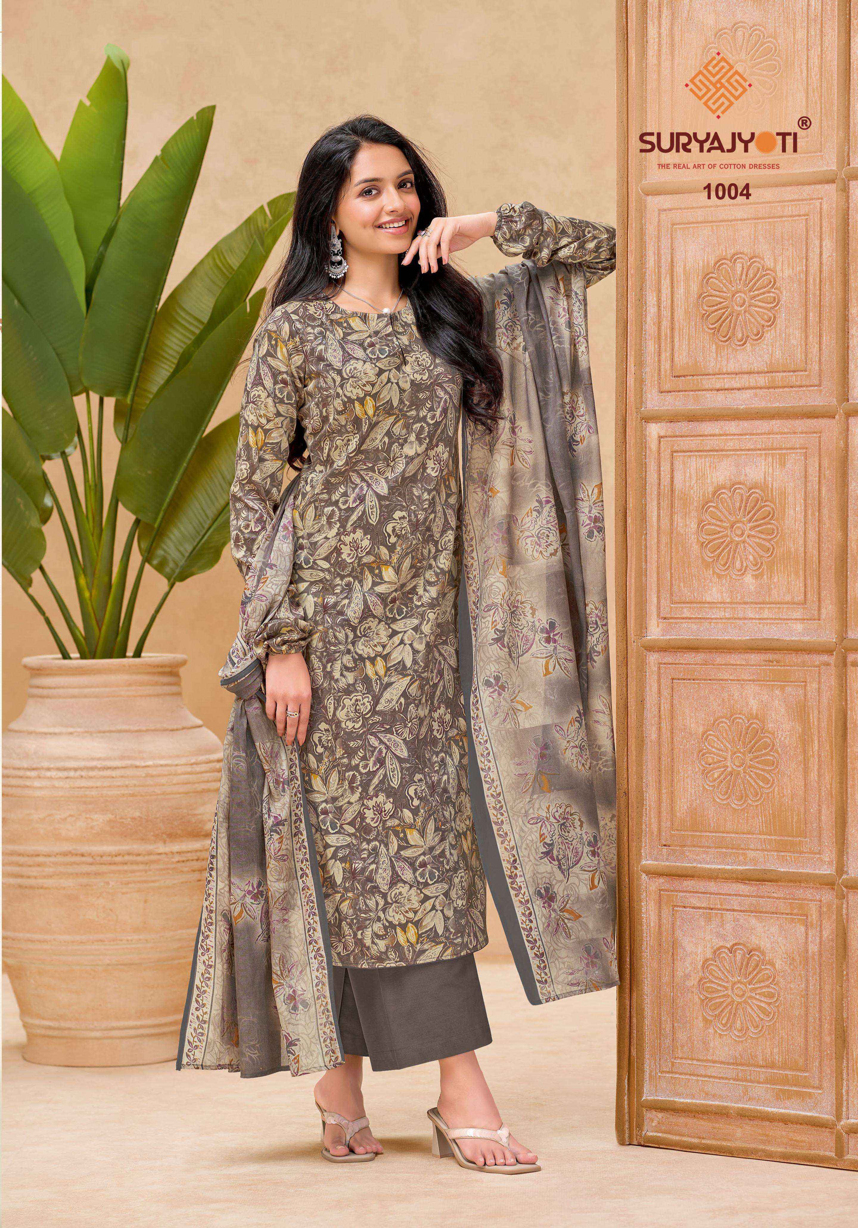 Suryajyoti Nora Vol 1 Jam Satin Dress Material 10 pcs Catalogue