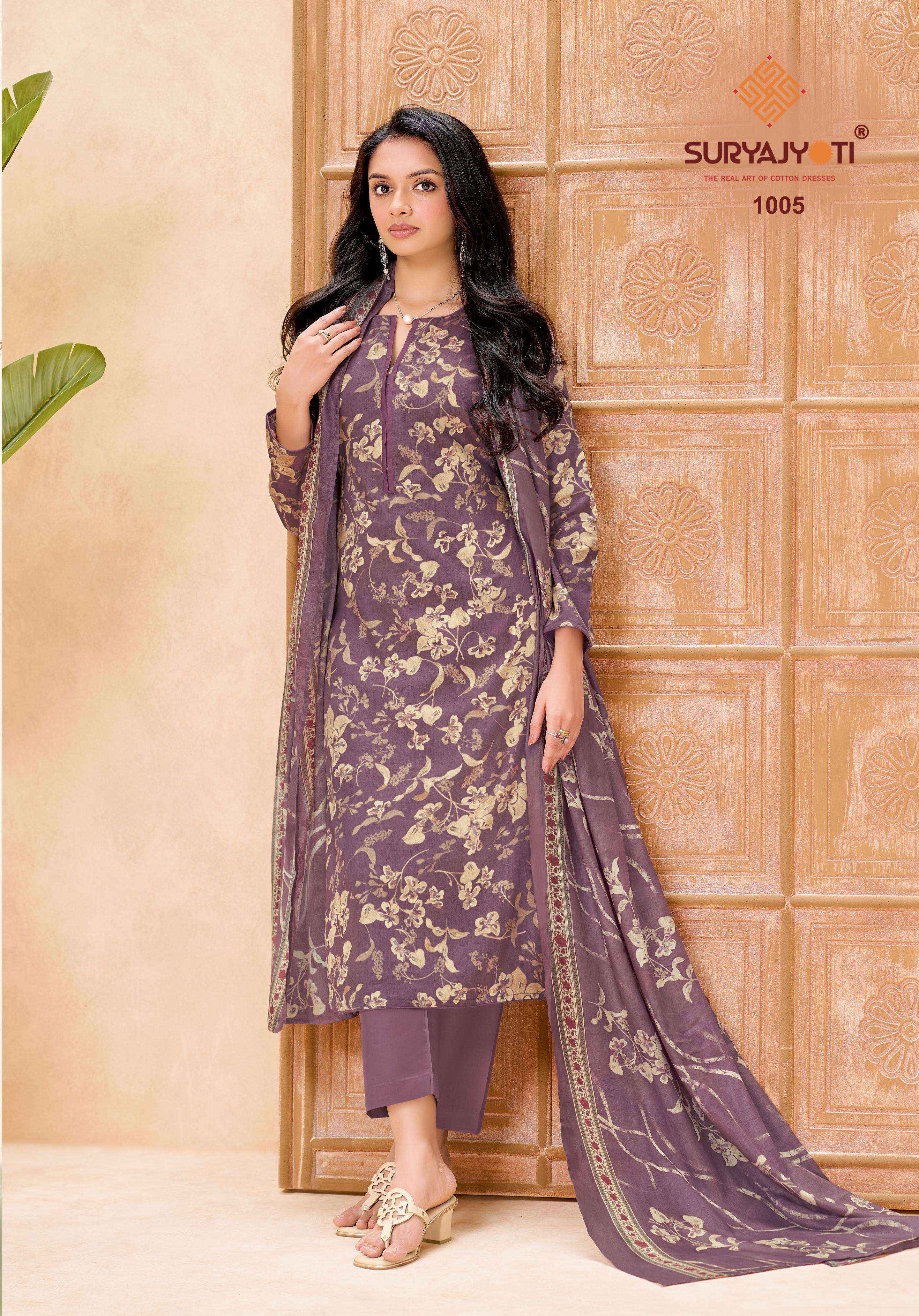 Suryajyoti Nora Vol 1 Jam Satin Dress Material 10 pcs Catalogue