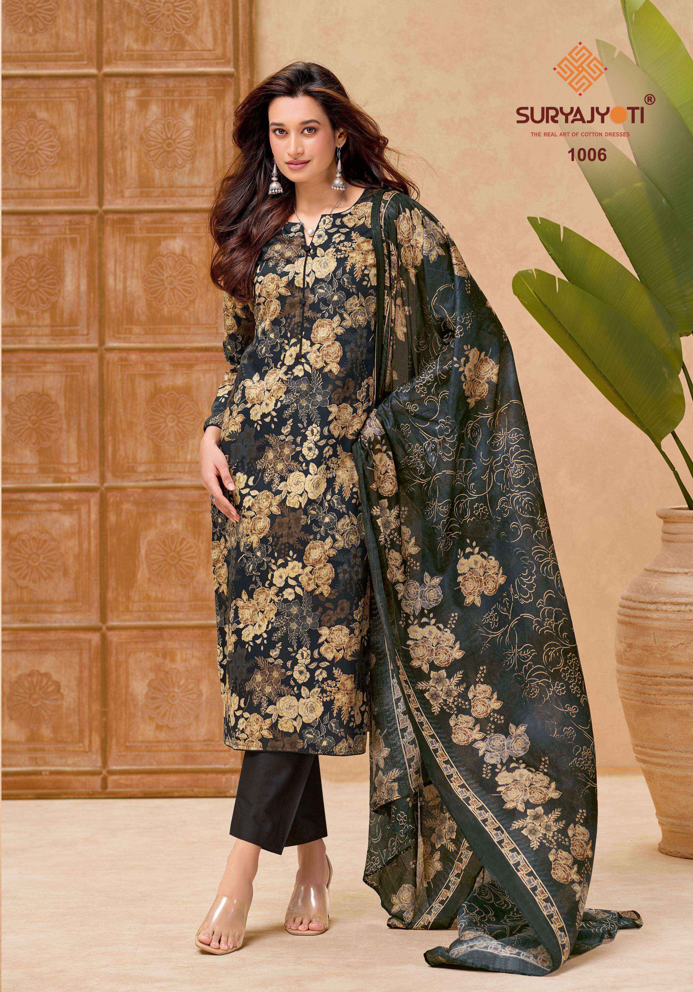 Suryajyoti Nora Vol 1 Jam Satin Dress Material 10 pcs Catalogue