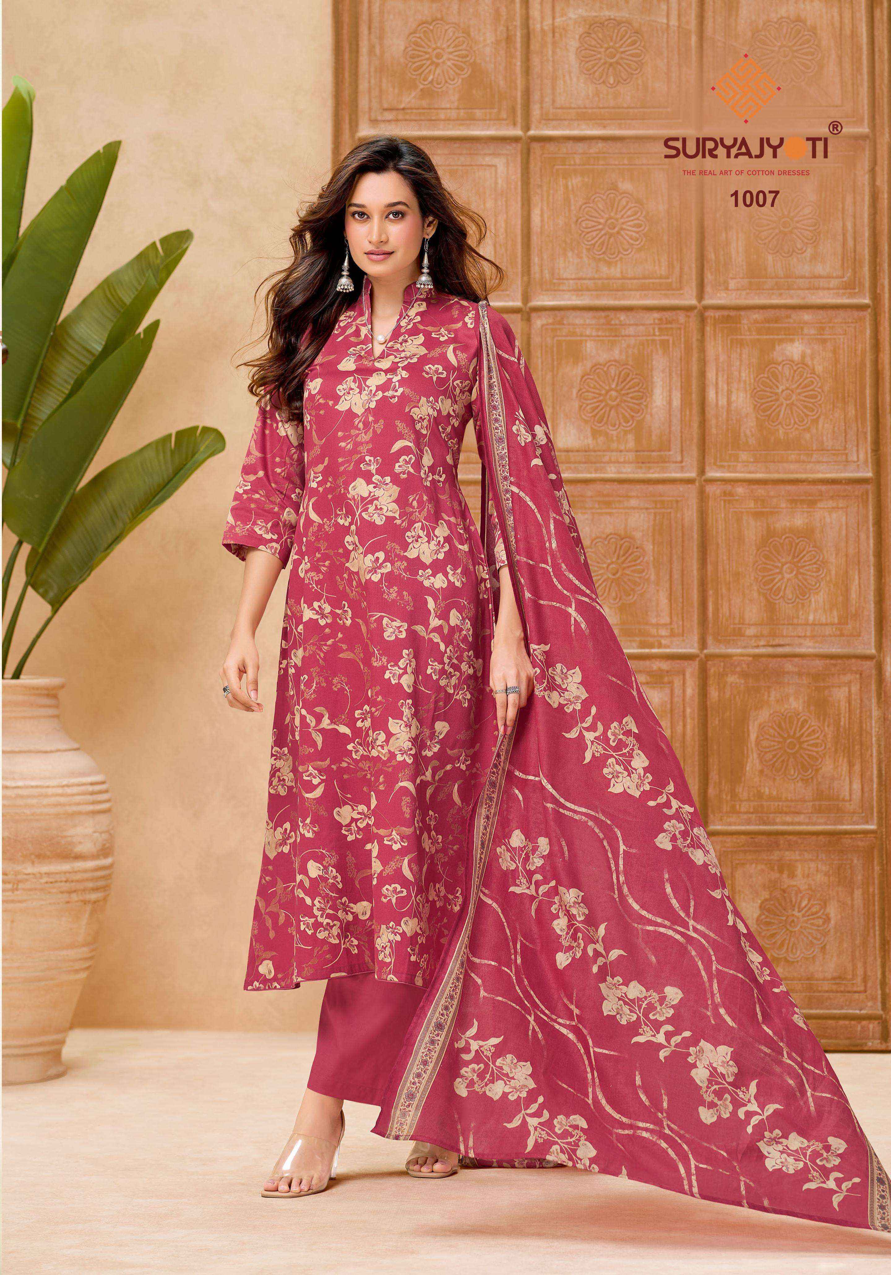 Suryajyoti Nora Vol 1 Jam Satin Dress Material 10 pcs Catalogue