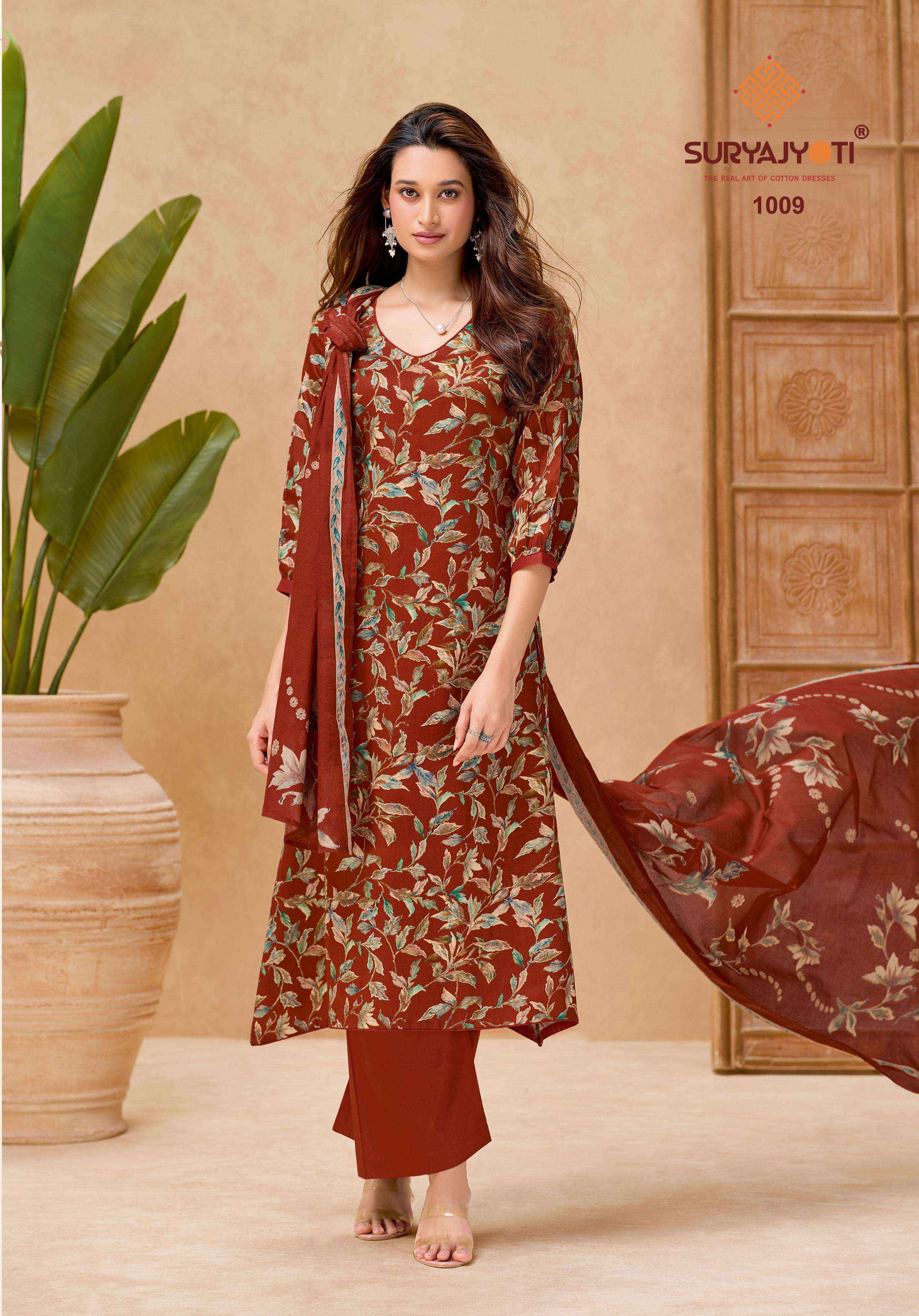 Suryajyoti Nora Vol 1 Jam Satin Dress Material 10 pcs Catalogue