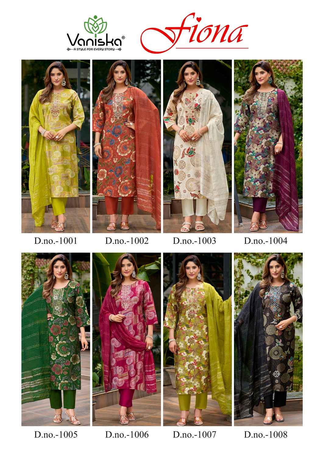 Vaniska Fashion Fiona Vertican Kurti Combo 8 pcs Catalogue