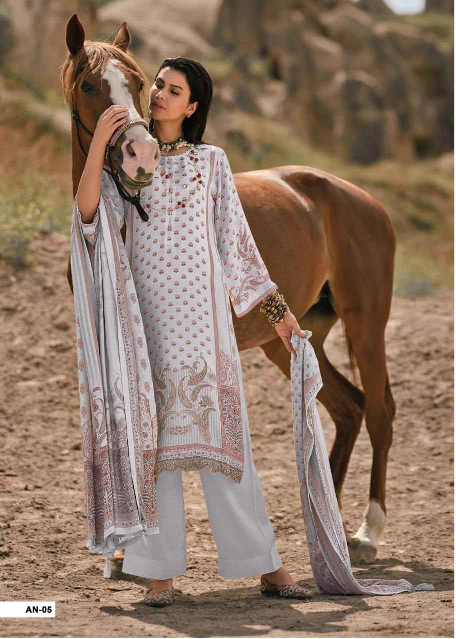 Varshaa Ananya Muslin Dress Material 6 pcs Catalogue