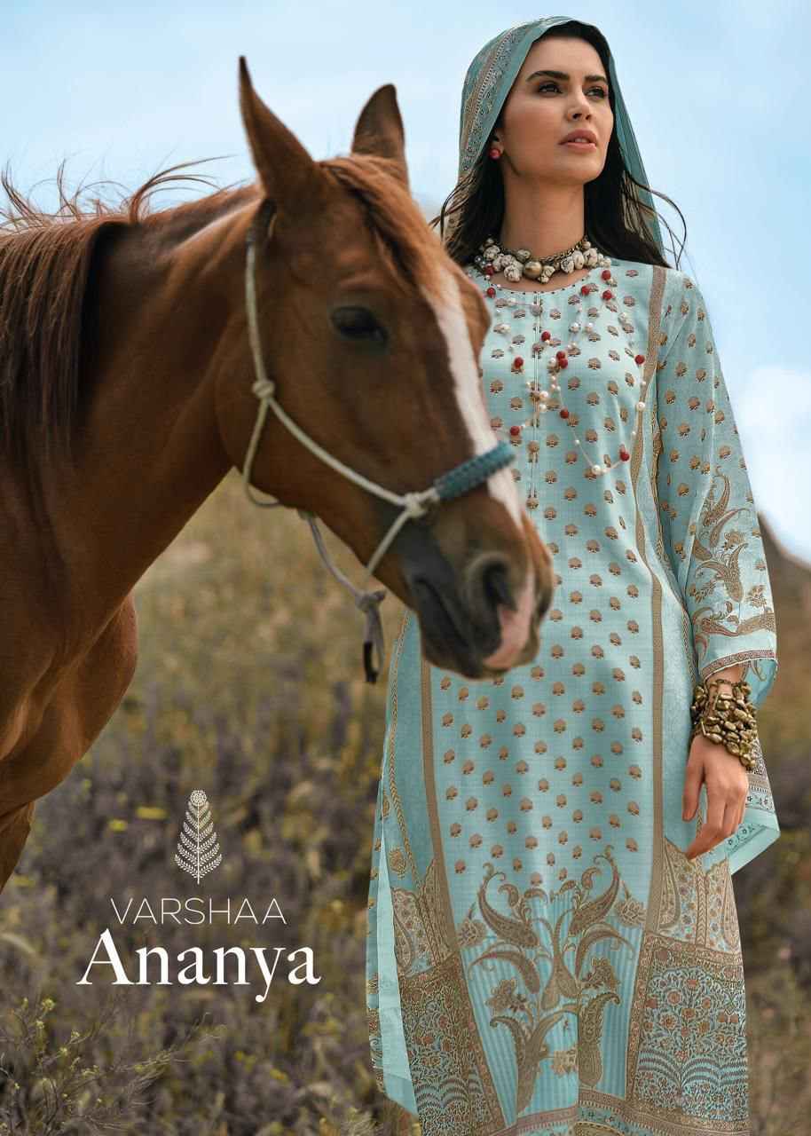 Varshaa Ananya Muslin Dress Material 6 pcs Catalogue