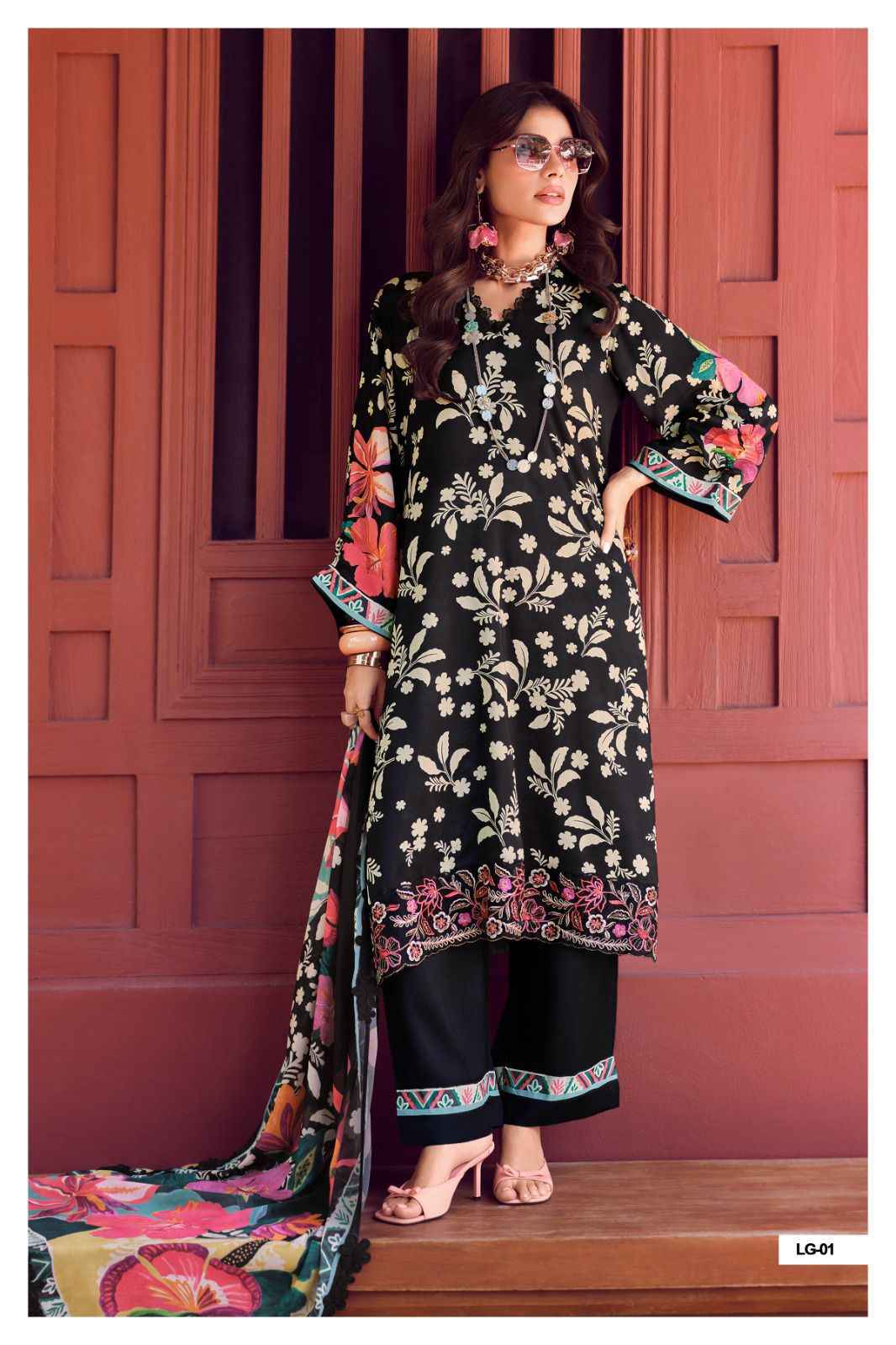 Varshaa Legend Viscose Muslin Dress Material 4 pcs Catalogue