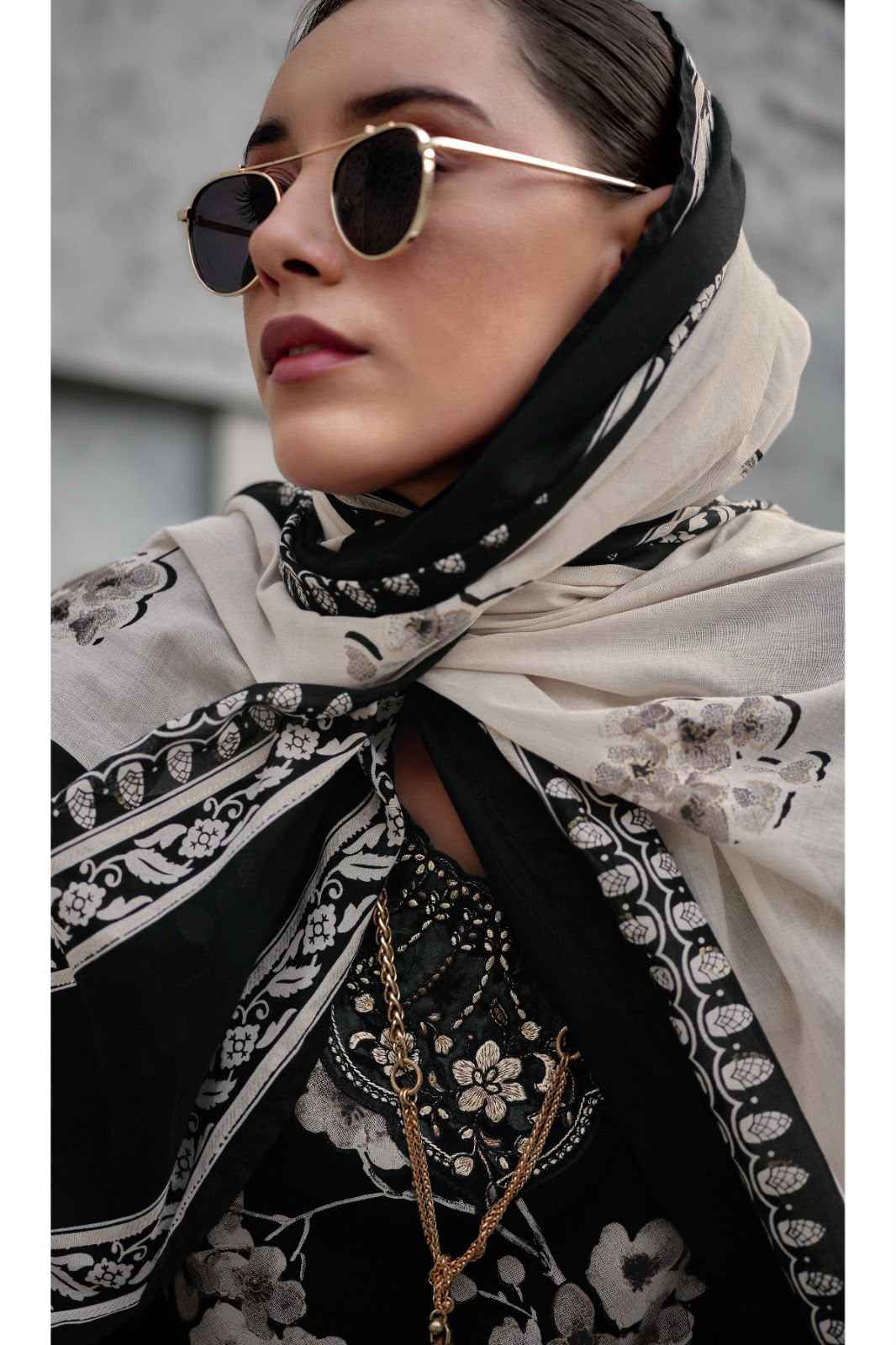 Varshaa The Black Edit Cotton Dress Material 3 pcs Catalogue