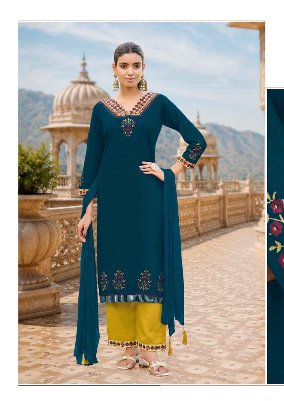 Woodee Noor Rayon Kurti Combo 6 pcs Catalogue