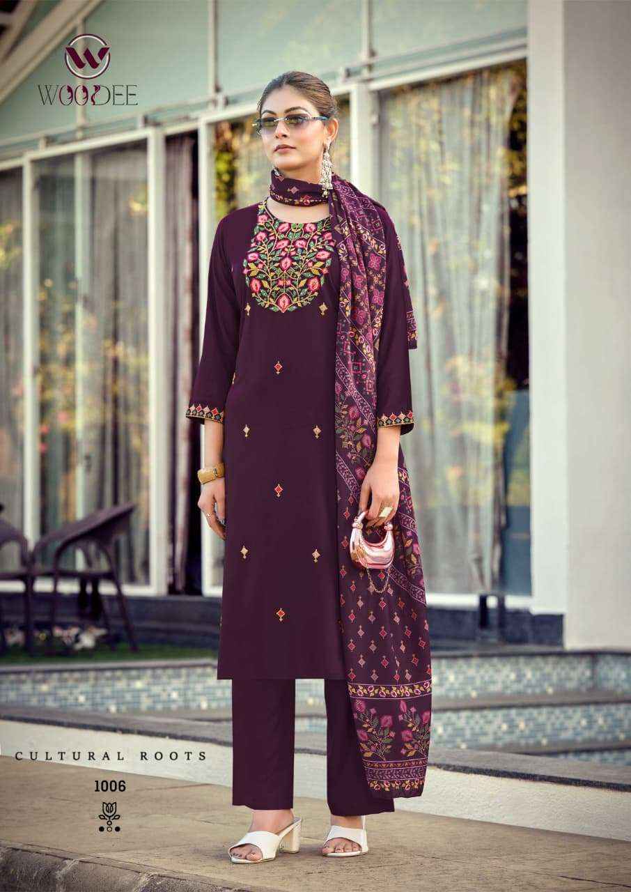 Woodee Rutavi Rayon Kurti Combo 6 pcs Catalogue